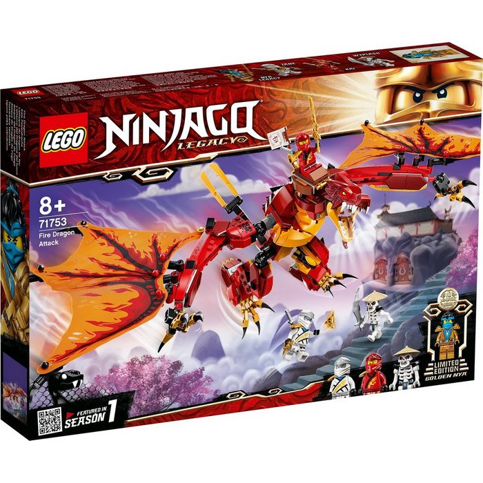 LEGO® Konstruktions-Spielset NINJAGO® 71753 Kais Feuerdrache (563 St)