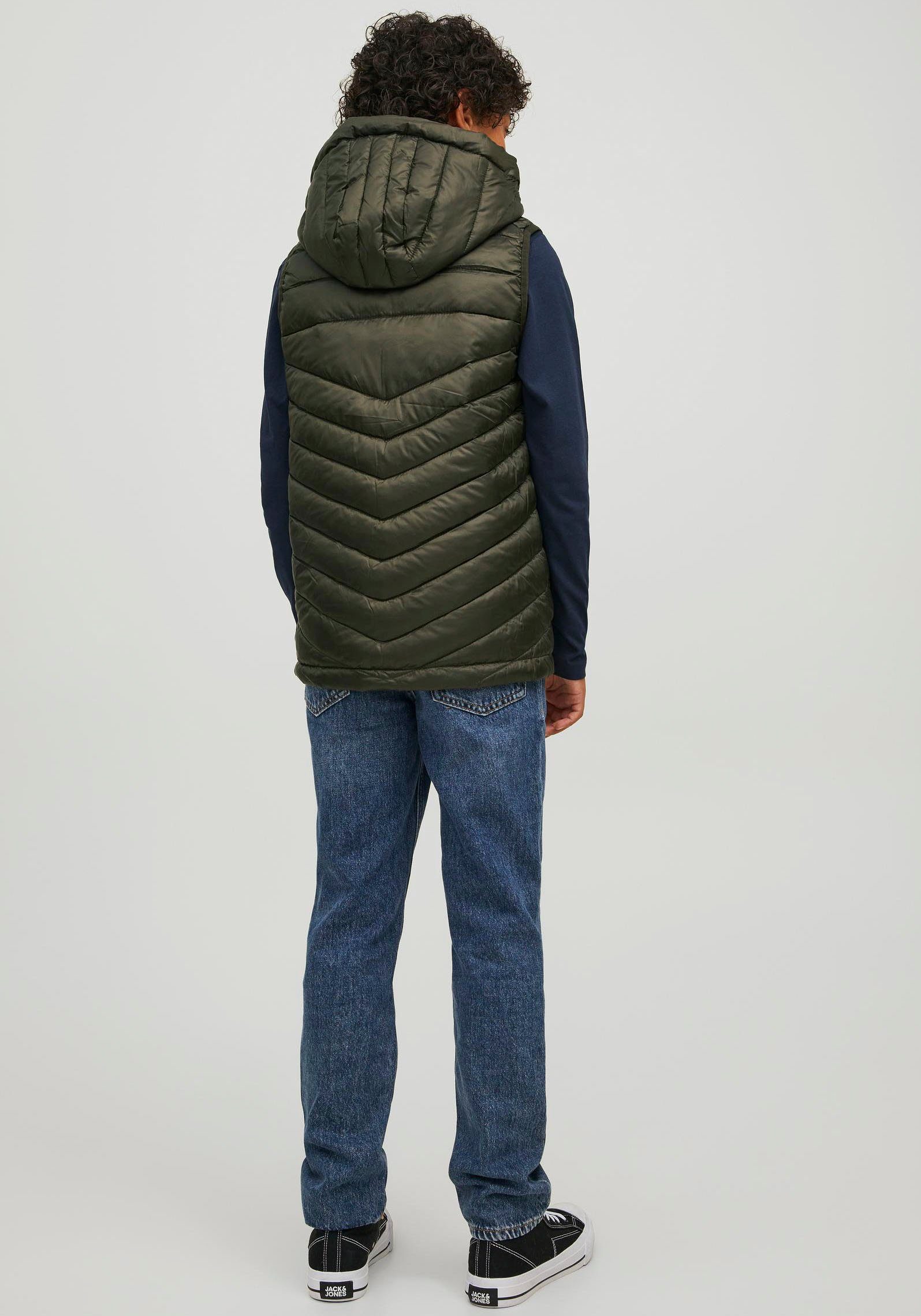 Jack & Jones HOOD Steppweste JNR Junior BODYWARMER JJEHERO NOOS