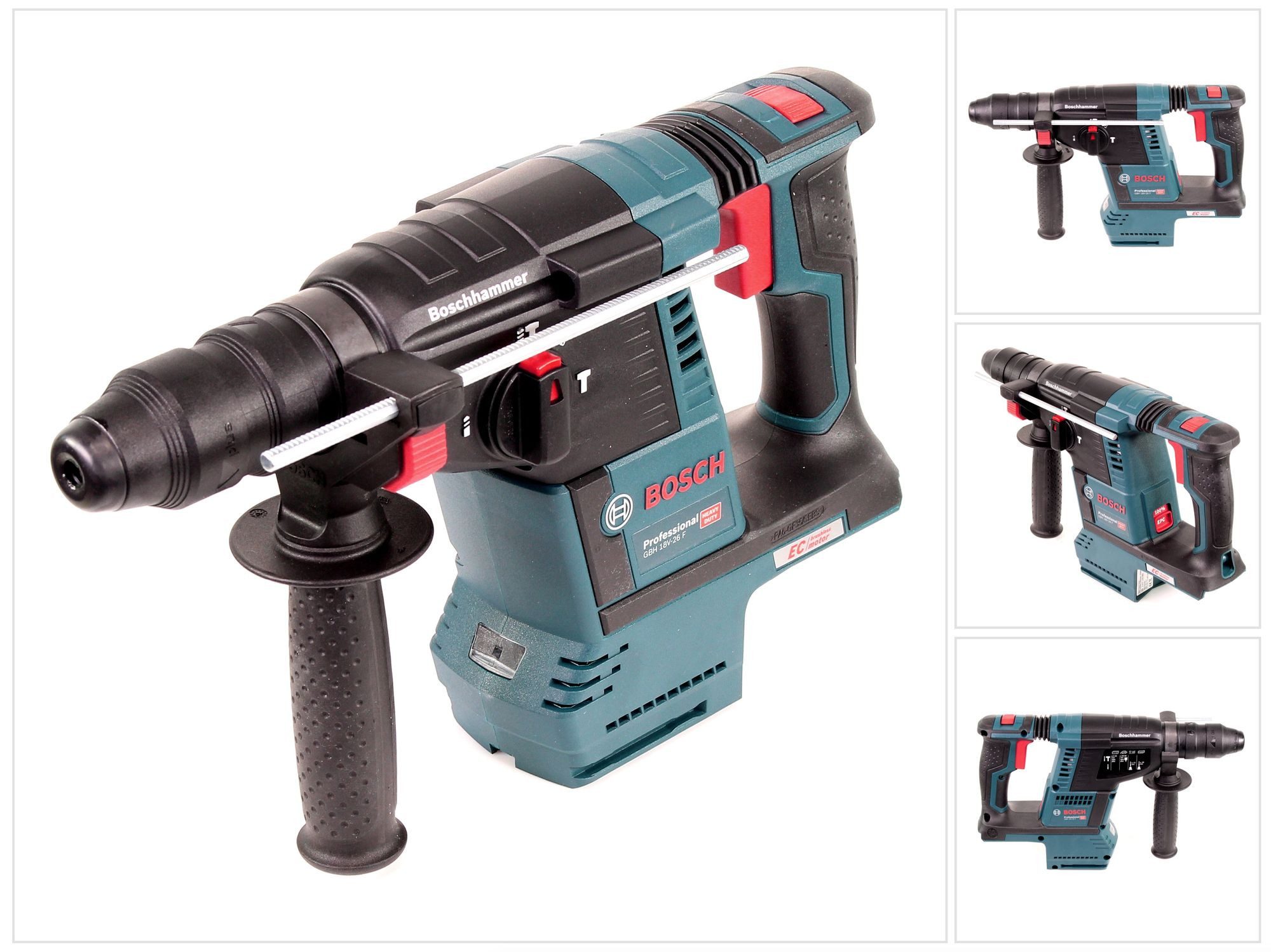 Bosch Professional Akku-Bohrhammer GBH 18V-26 Professional 18 V 2,6 J SDS-PLUS Solo (0611909000)