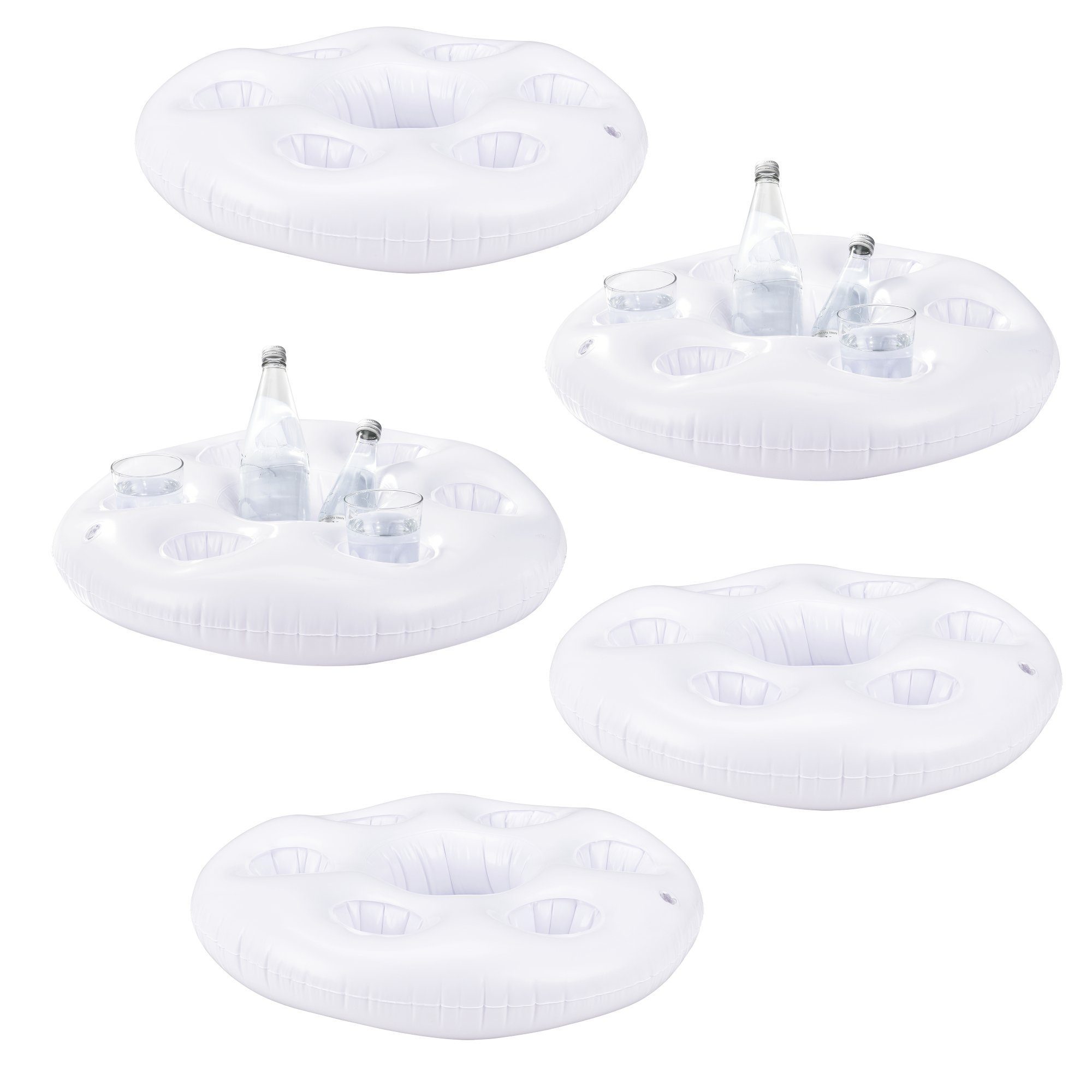 casa.pro Flaschenkorb, Poolbar 5er Set aufblasbar Тримач для чашки