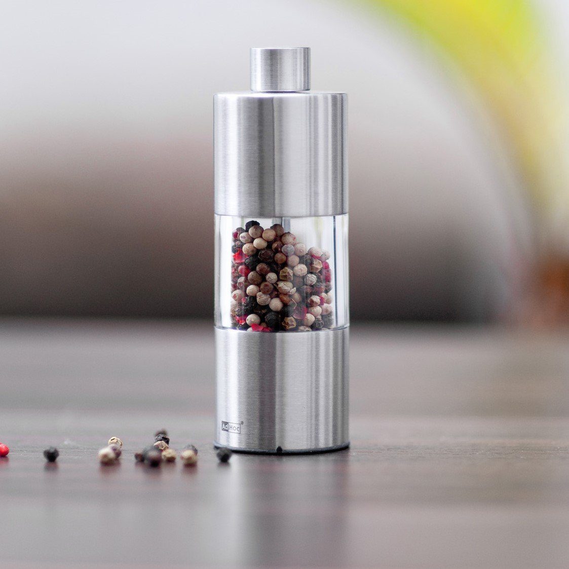 AdHoc Salz-/Pfeffermühle CLASSIC, CLASSIC MEDIUM, CLASSIC LARGE manuell, (1 Stück), klassische Mühle in drei Größen mit Keramikmahlwerk