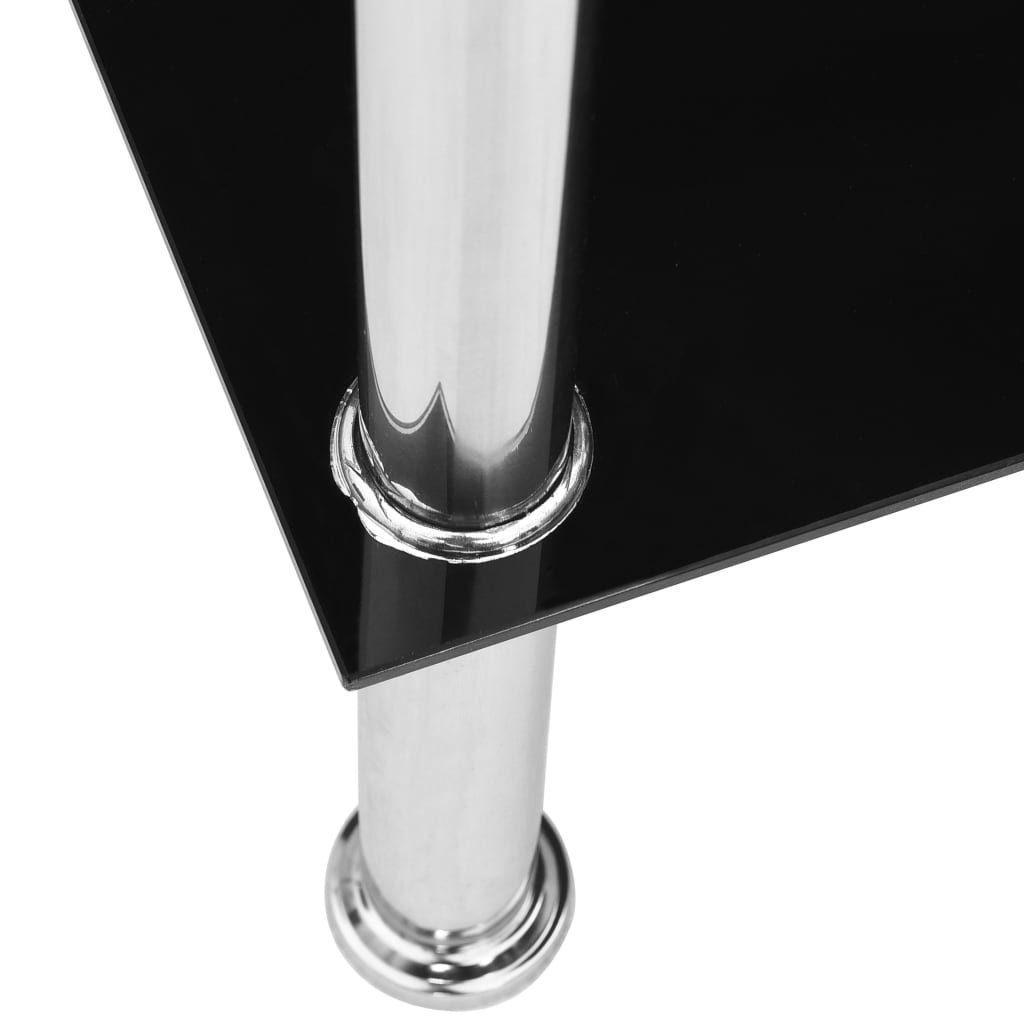 Schwarz furnicato cm 110x43x60 Couchtisch Hartglas