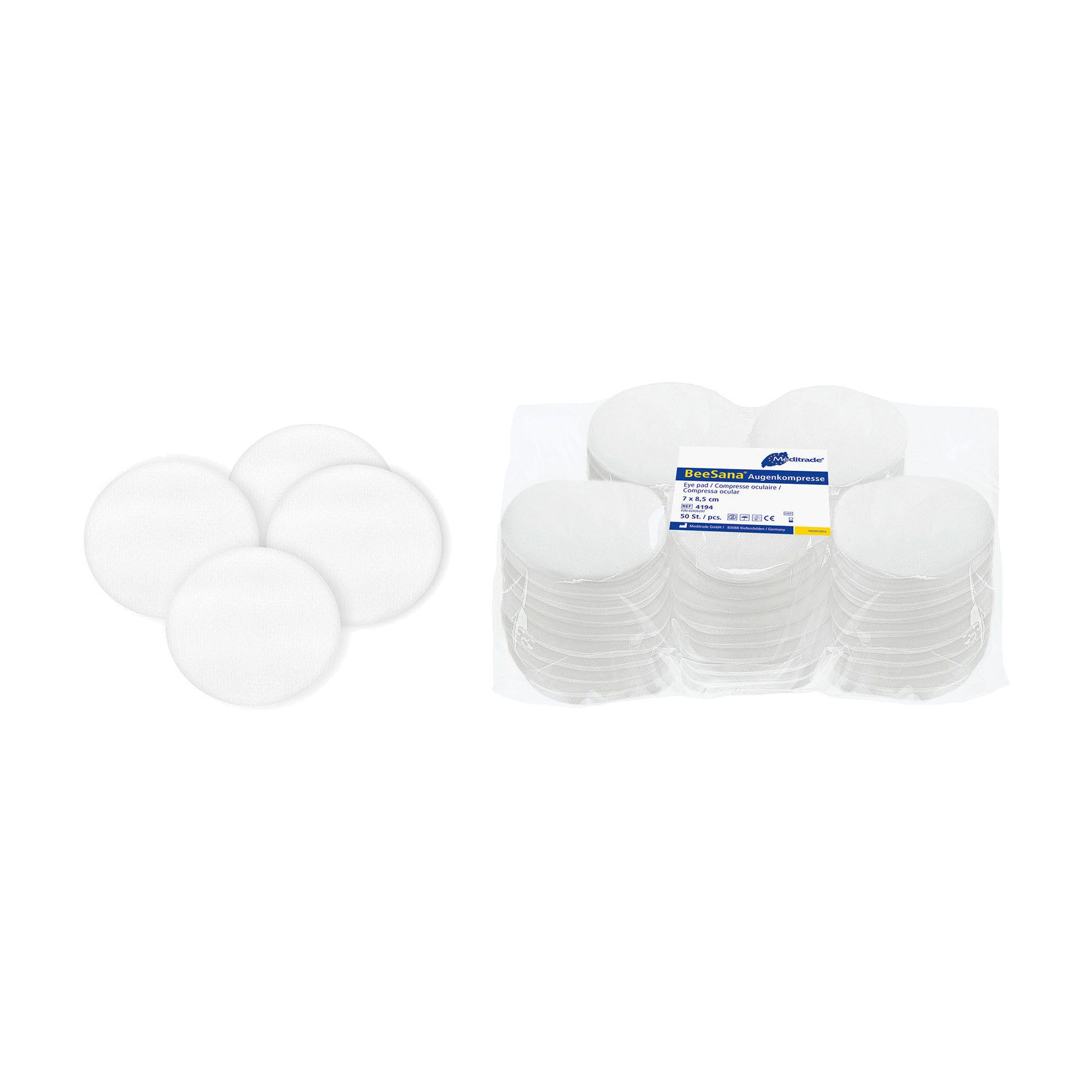 MediTrade Bandage Meditrade BeeSana Augenkompresse - unsteril