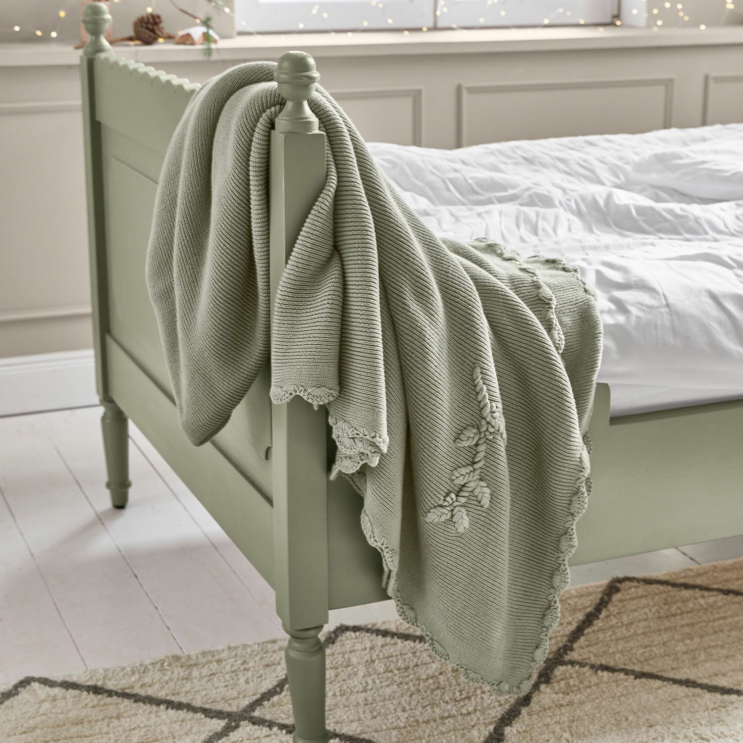 Babydecke Plaid Aisven grün, Mirabeau