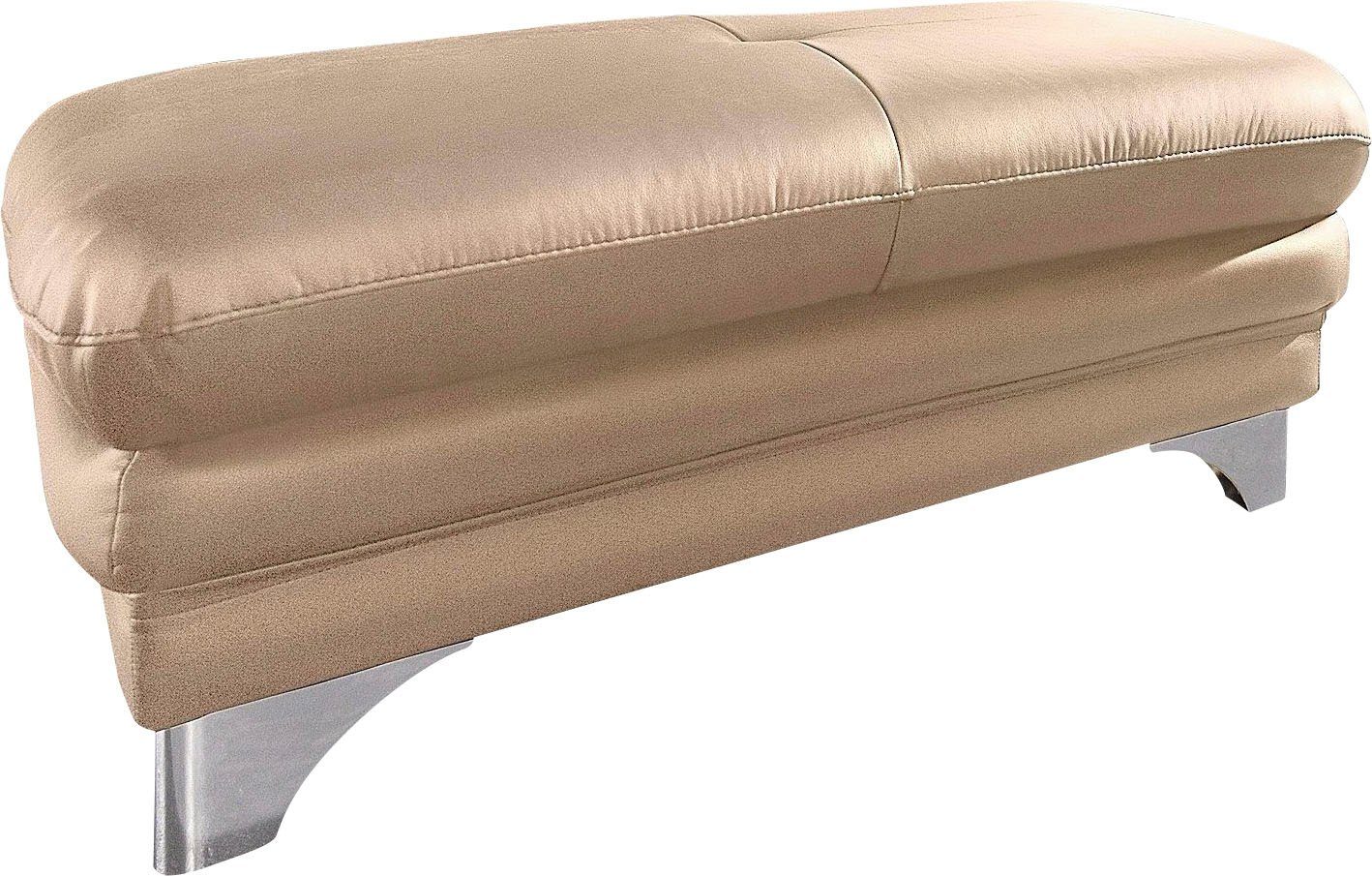 COTTA Polstergarnitur Enterprise L-Form, (Set), Set bestehend aus: Ecksofa mit Arm- & Kopfteilverstellung & Hocker