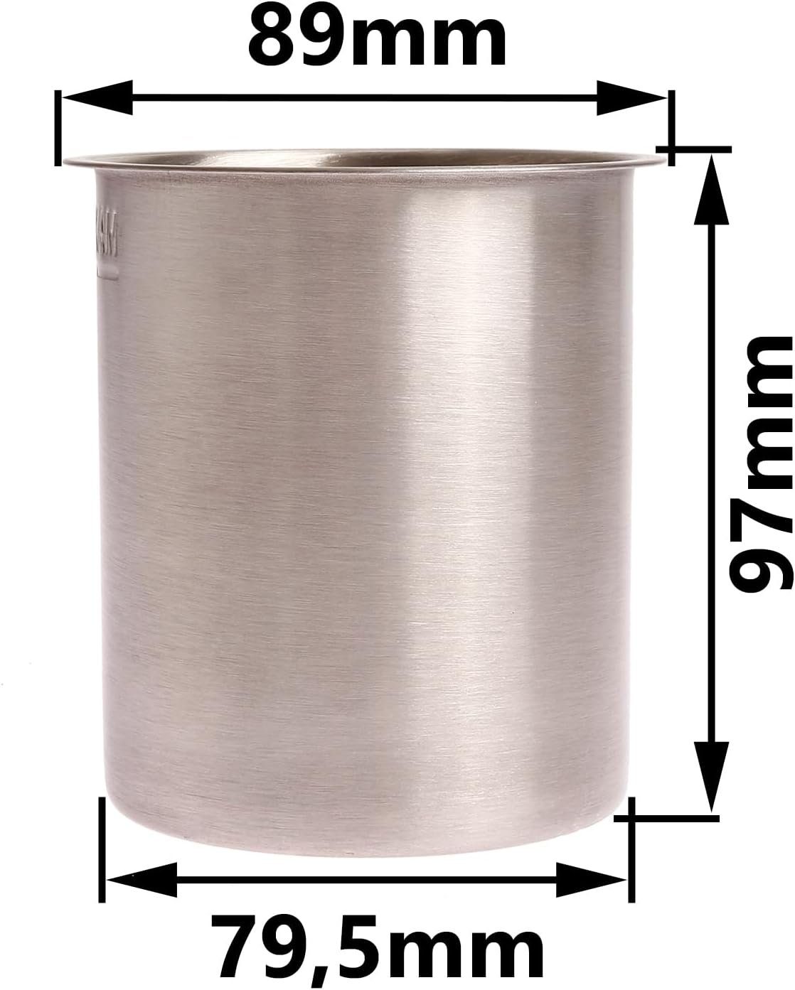 HEKERS Dekokamin Edelstahl Dose 0,45 l NEU Bio Ethanol Edelstahldose inkl. günstig online kaufen