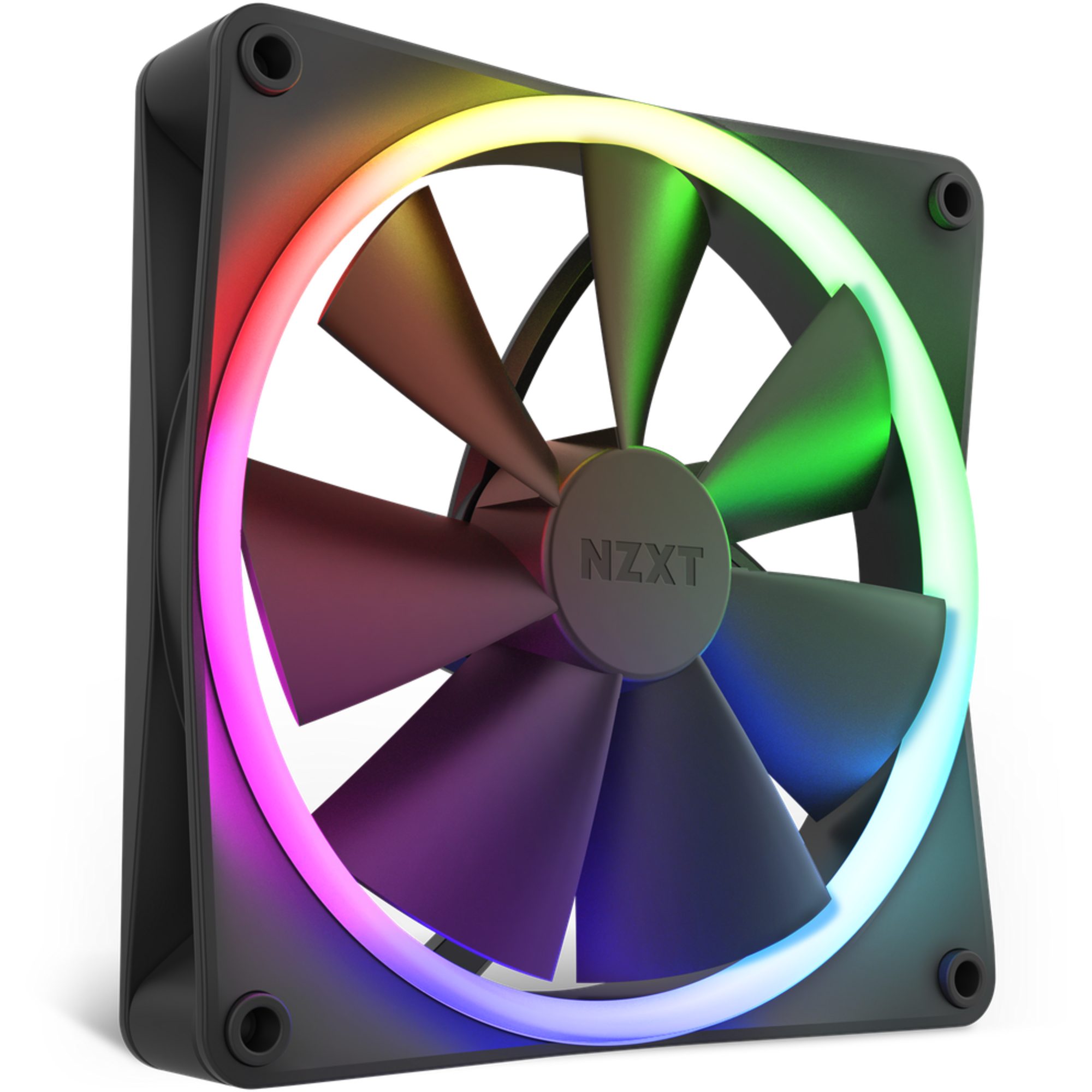 NZXT Gehäuselüfter NZXT F140 RGB Single 140x140x26, Gehäuselüfter, (Einzellüfter, ohne