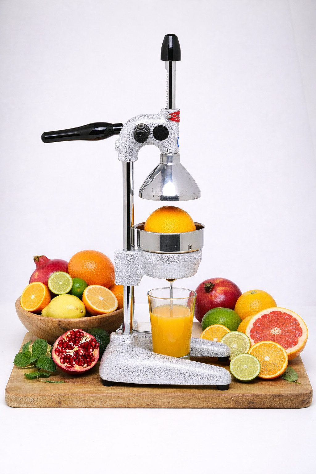 CANCAN Entsafter Professionelle Orangenpresse Granatapfelpresse Farbe Silber