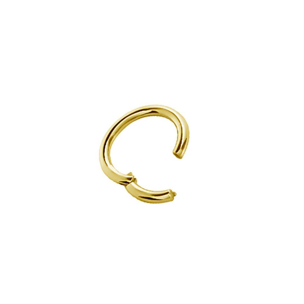 Stärke Farbwahl 1,2x10mm, - Karisma Gold Edelstahl Charnier/Conch Hinged Segmentring Ring 316L Nasenpiercing Piercing Clicker 1,2mm Ohrring