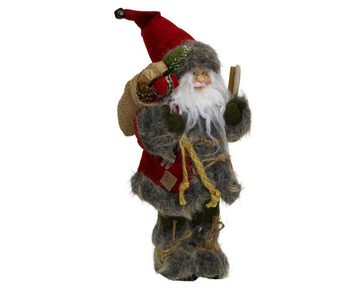 HAGO Weihnachtsfigur Weihnachtsmann Nikolaus Figur stehend mit Geschenkesack Weihnachtsdeko