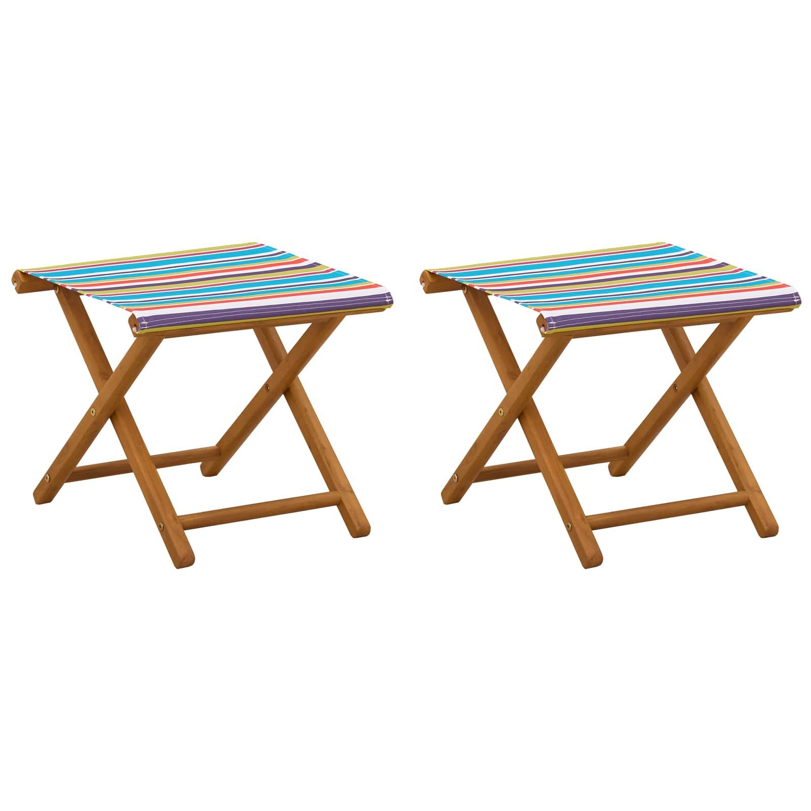 vidaXL Gartenliege Liegestuhl 2 pcs Massives Eukalyptus Holz Mehrfarbig, 2 St.