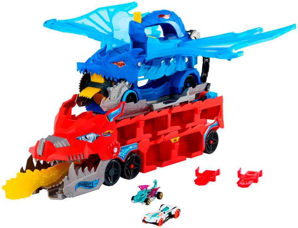 Hot Wheels Spielzeug-Monstertruck Hot Wheels City Ultimativer 2-in-1 Drache günstig online kaufen