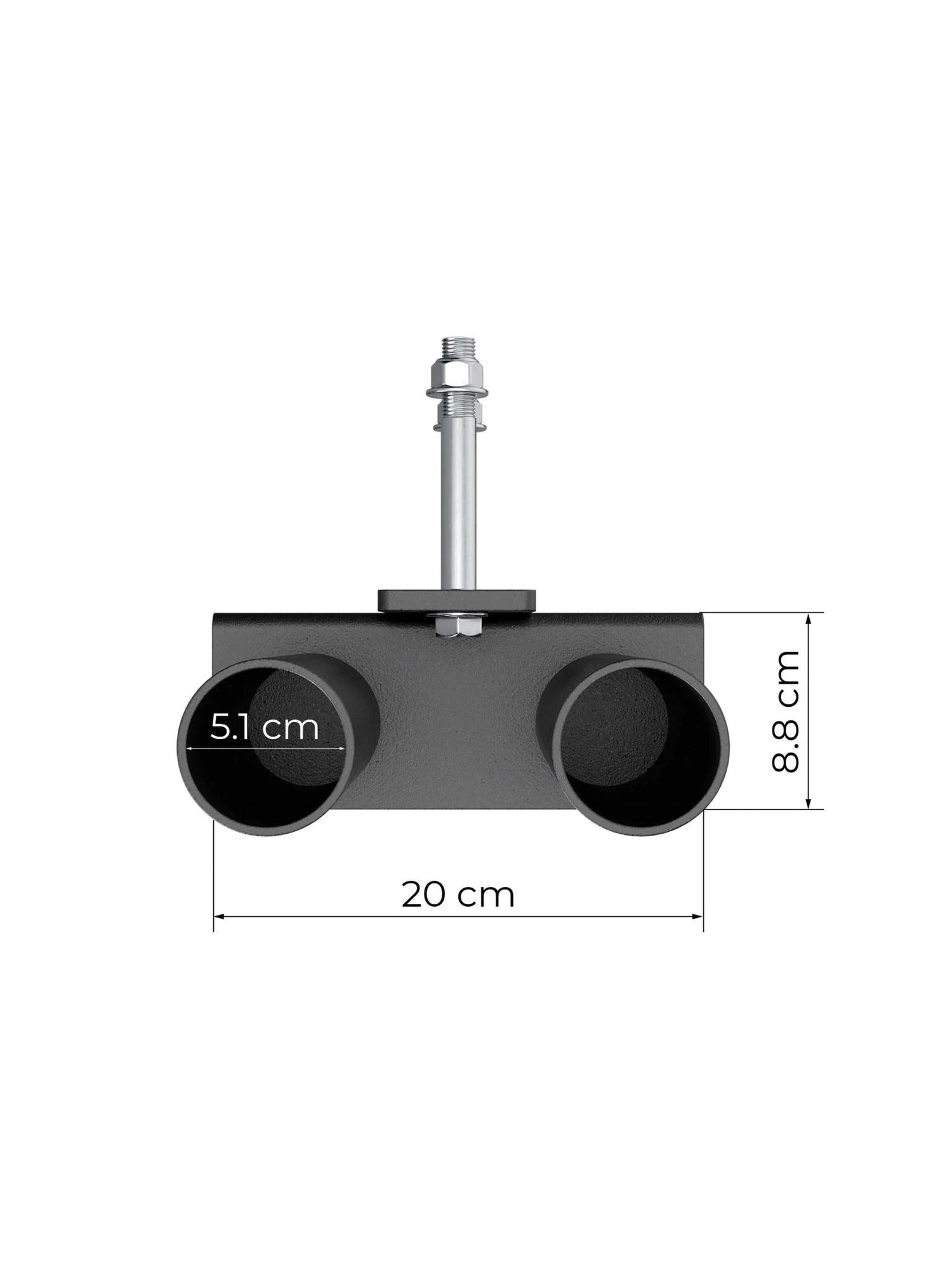 ATLETICA Power Rack R8 Double Bar Holder, Kompakt & platzsparend