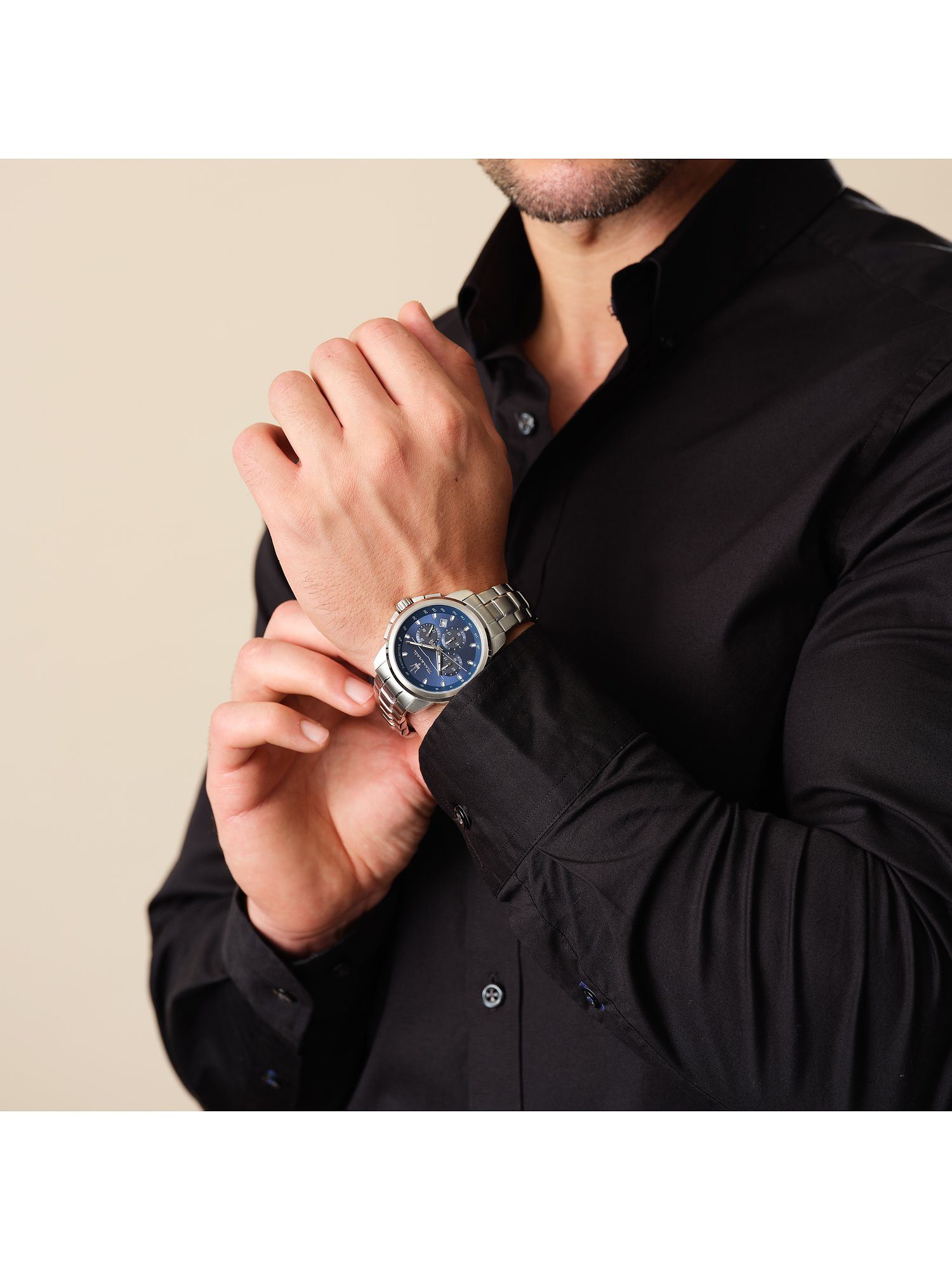 MASERATI Chronograph Maserati Herren-Uhren Analog Quarz