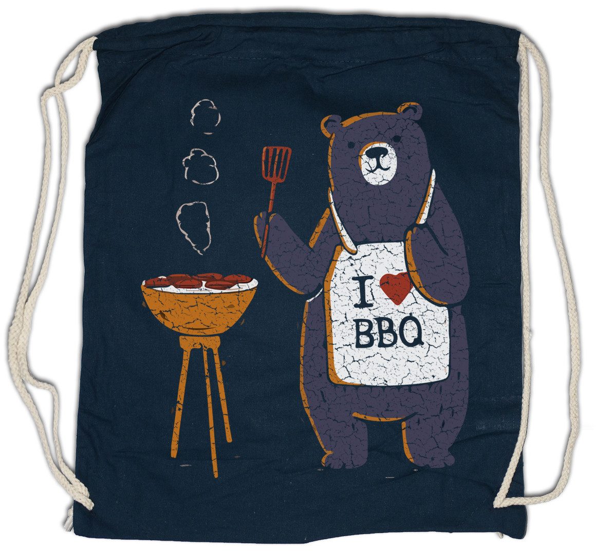 Turnbeutel Bear Grills Turnbeutel BBQ Burger Steak Barbecue Grylls Grillen