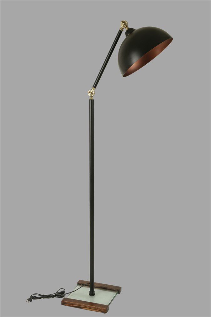Schwarz, cm, Stehlampe Lun, 25 Metallkörper Opviq 25 x