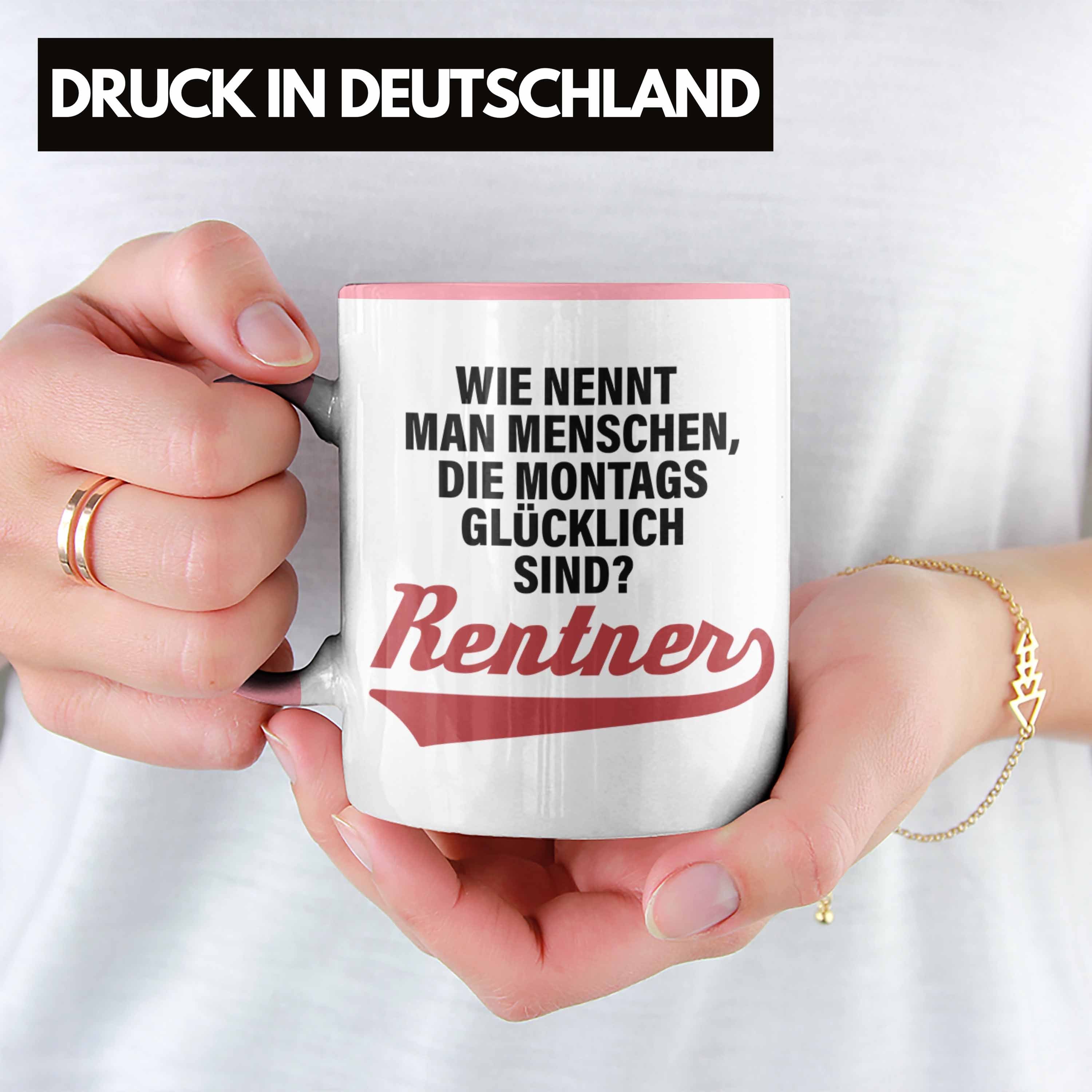 Trendation Sprüche Ruhestand Geschenk Rosa Frau Tasse Trendation Abschied Renter - Rente Lustig Mann Rentnerin Tasse Renteneintritt