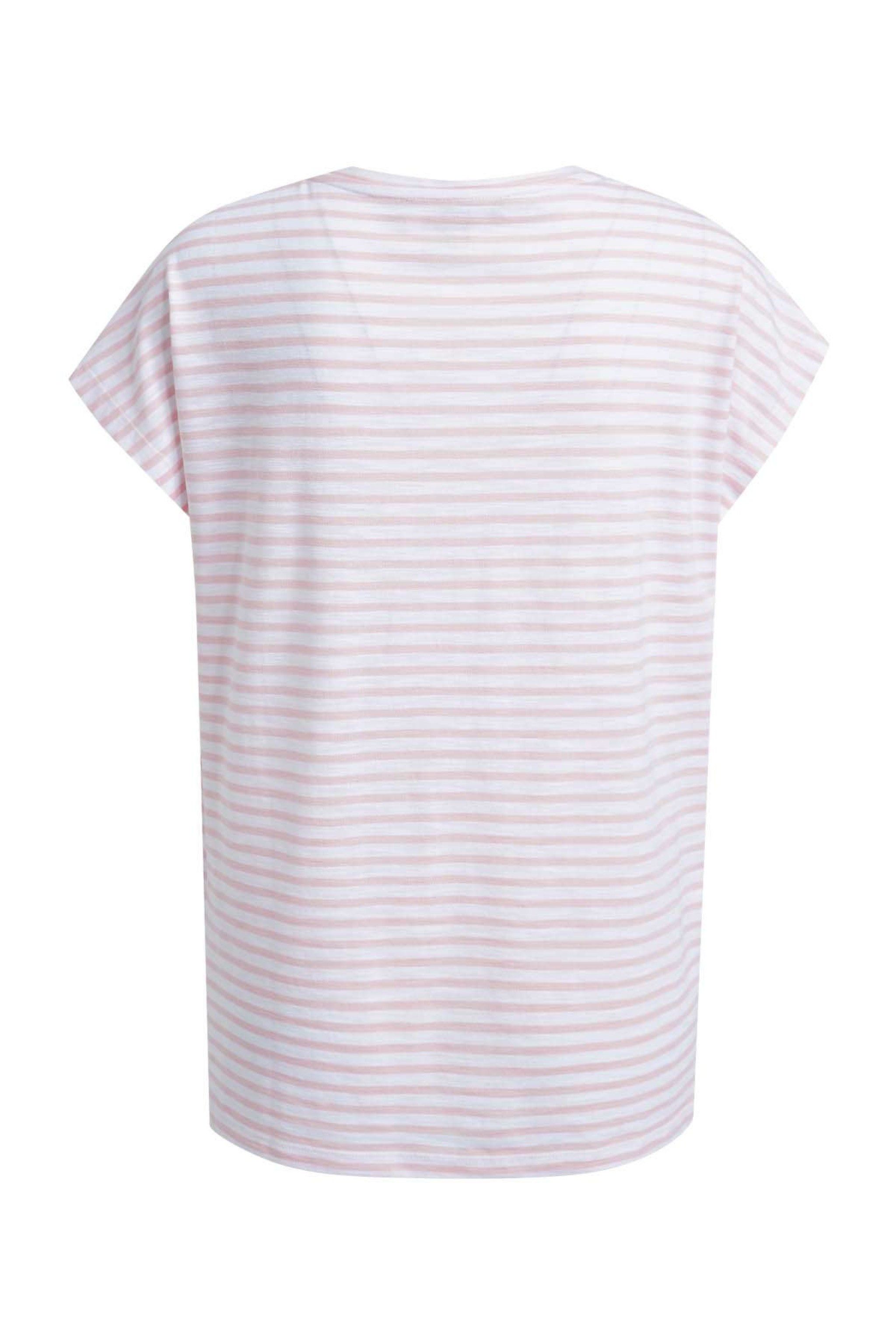 Smith & Soul Kurzarmshirt OVERSIZE VNECK T-SHIRT STRIPED