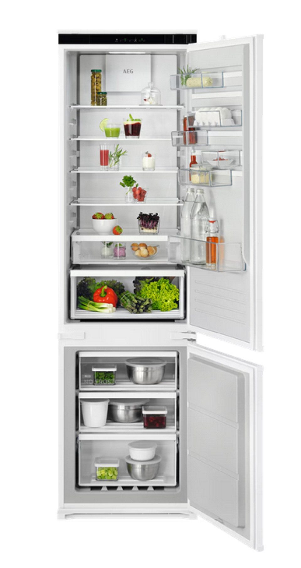 AEG Einbaukühlgefrierkombination NSC6M193ES_925954005, 188.4 cm hoch, 54.6 cm breit