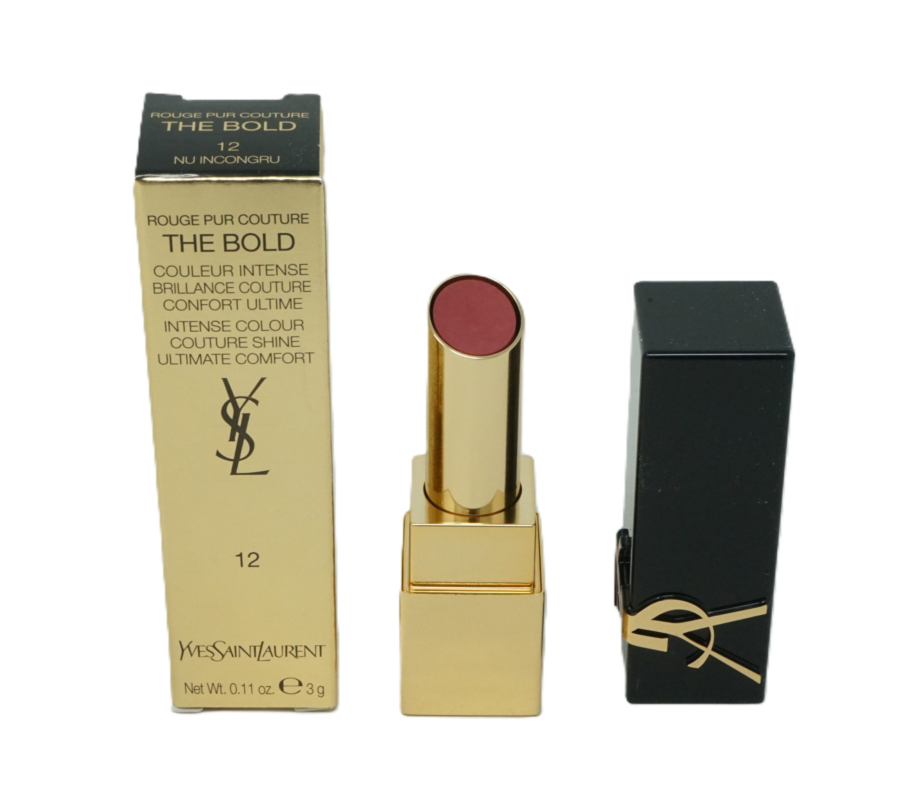 YVES SAINT LAURENT Lippenstift Yves Saint Laurent Rouge pur Courture The Bold 12 Nu Incongru 3g