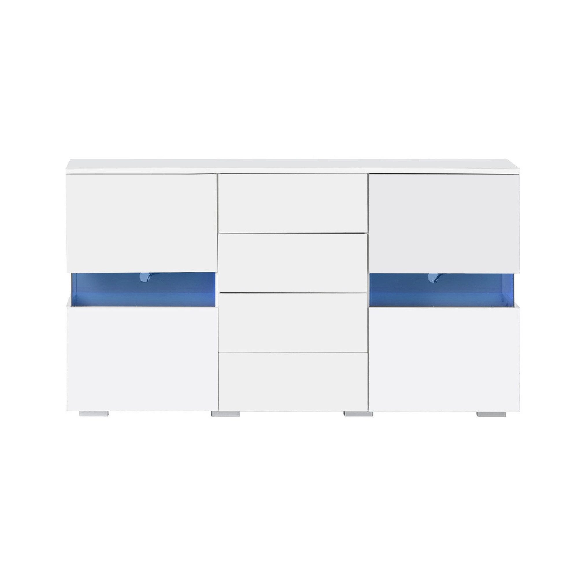 DOPWii Sideboard Hochglanz Weiß Sideboard,Lagerung Schrank, günstig online kaufen