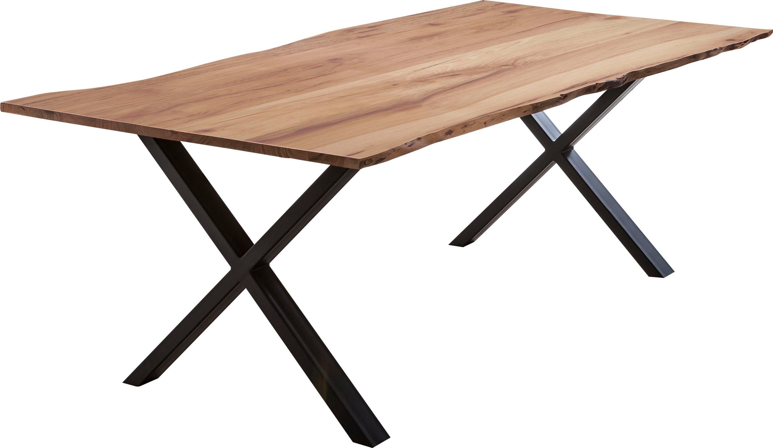 Home affaire Esstisch Soho, mit echter Baumkante