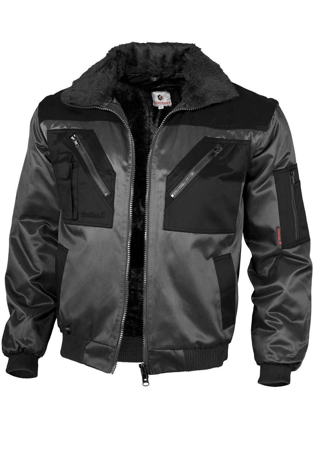 Qualitex Workwear Pilotenjacke modische 4-in-1 Arbeitsjacke günstig online kaufen