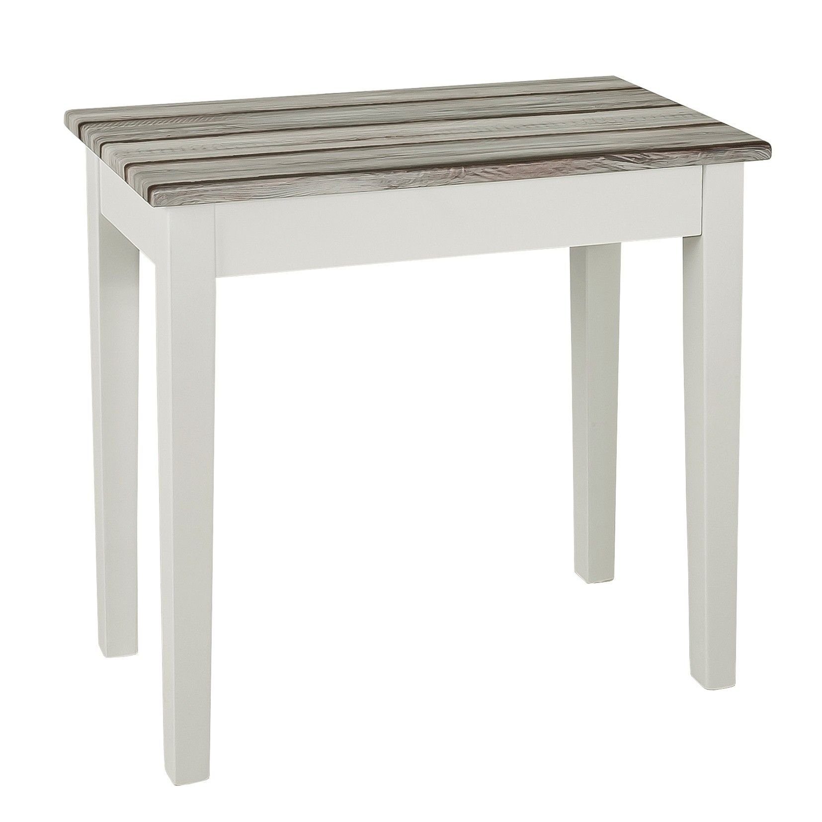 HAKU Beistelltisch Beistelltisch, HAKU Möbel Beistelltisch (BHT 56x52x30 cm) BHT 56x52x30 cm weiß