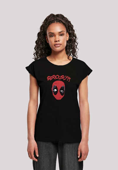F4NT4STIC T-Shirt Marvel Deadpool Seriously Damen,Premium Merch,Regular-Fit,Kurze Ärmel,Logo Print