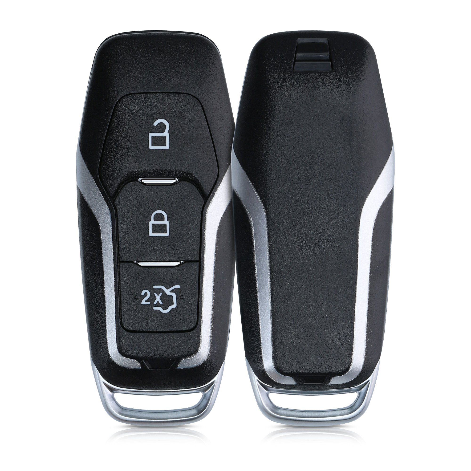 kwmobile Schlüsseltasche Gehäuse für Ford Autoschlüssel, ohne Transponder Batterien Elektronik - Auto Schlüsselgehäuse