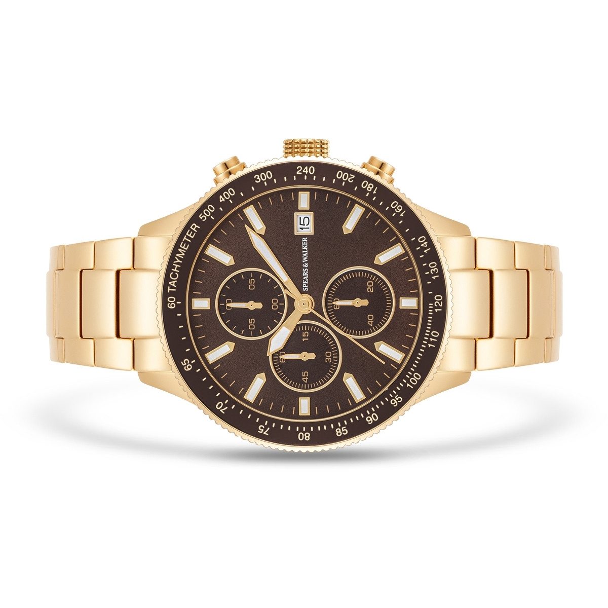 Spears & Walker Chronograph gelbgold