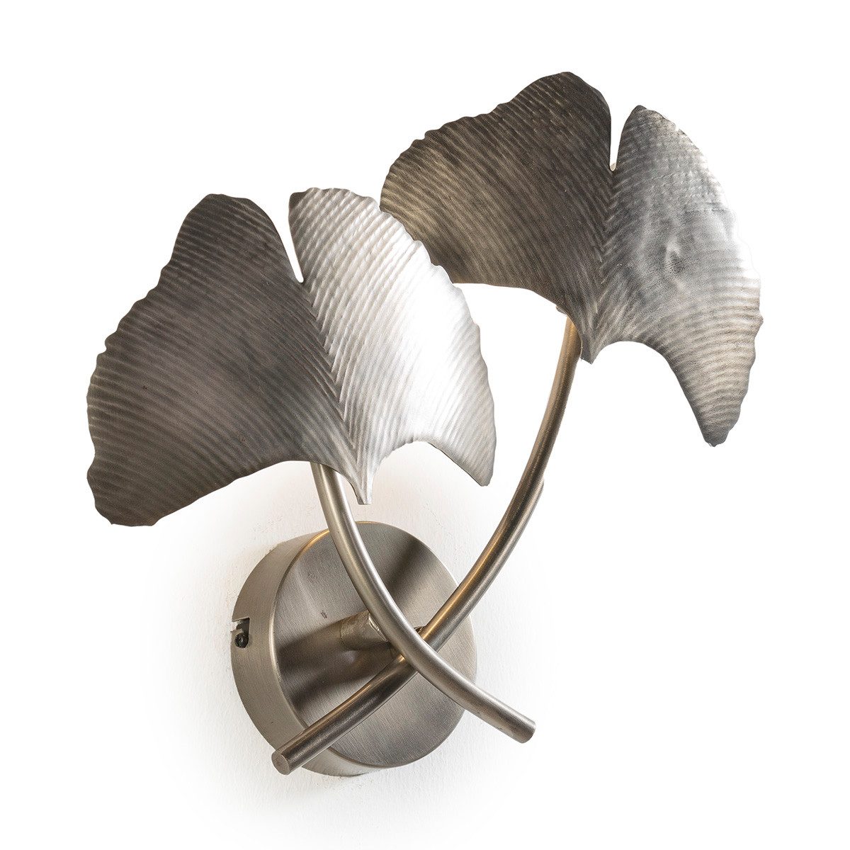 Signature Home Collection Wandleuchte Wandlampe Blatt in Metall gold farbig, ohne Leuchtmittel, warmweiß, Wandleuchte in Blattform