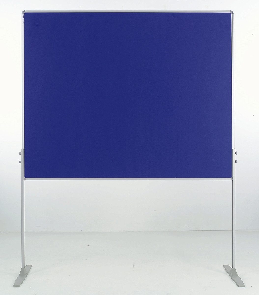 Ultradex Pinnwand Moderationswand beidseitig Filz 1200x1500mm blau VE=1