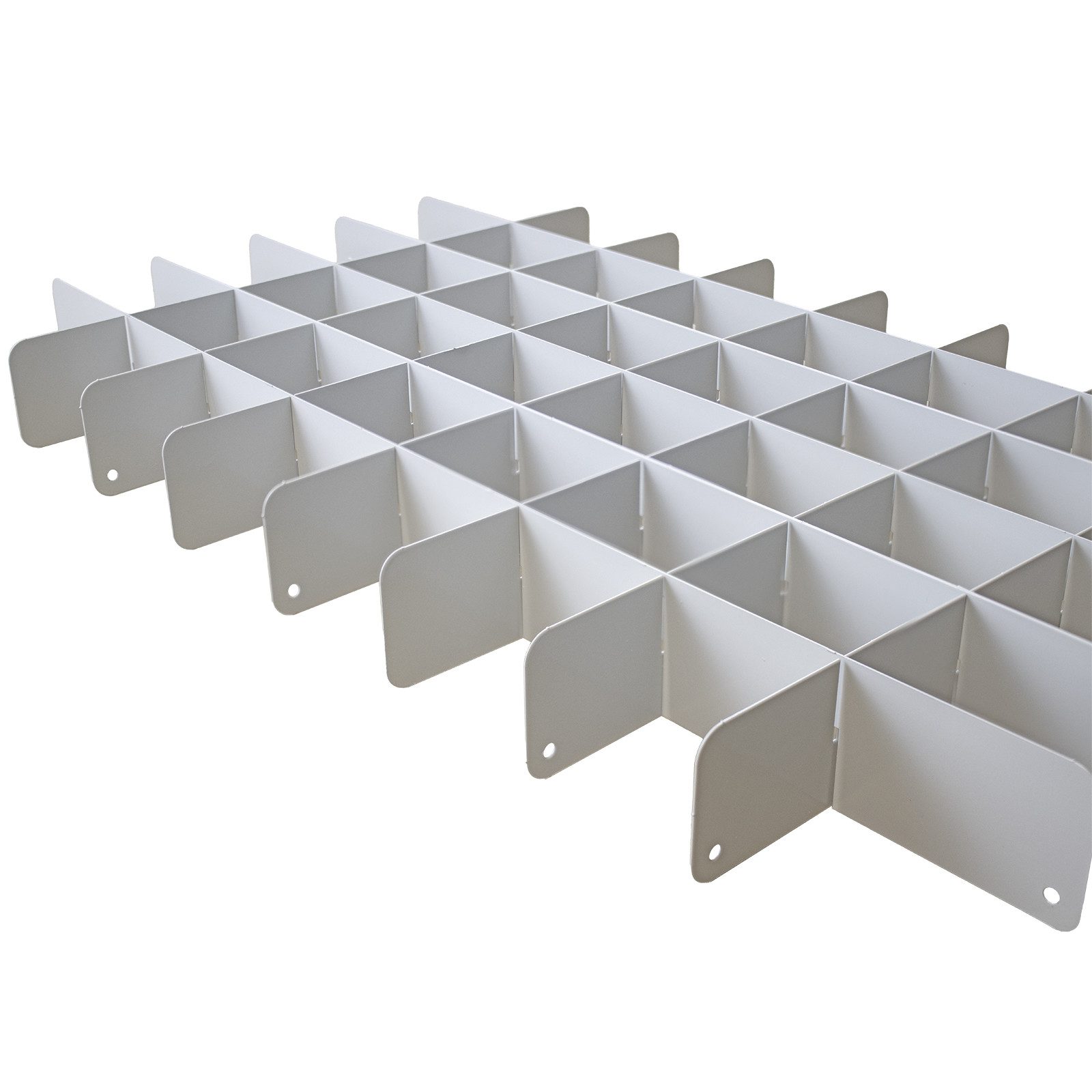 PROREGAL® Schubladeneinsatz Einteiler Set Schubladenschrank Kobra, Höhe 5cm, 34cm 57cm, Lichtgrau