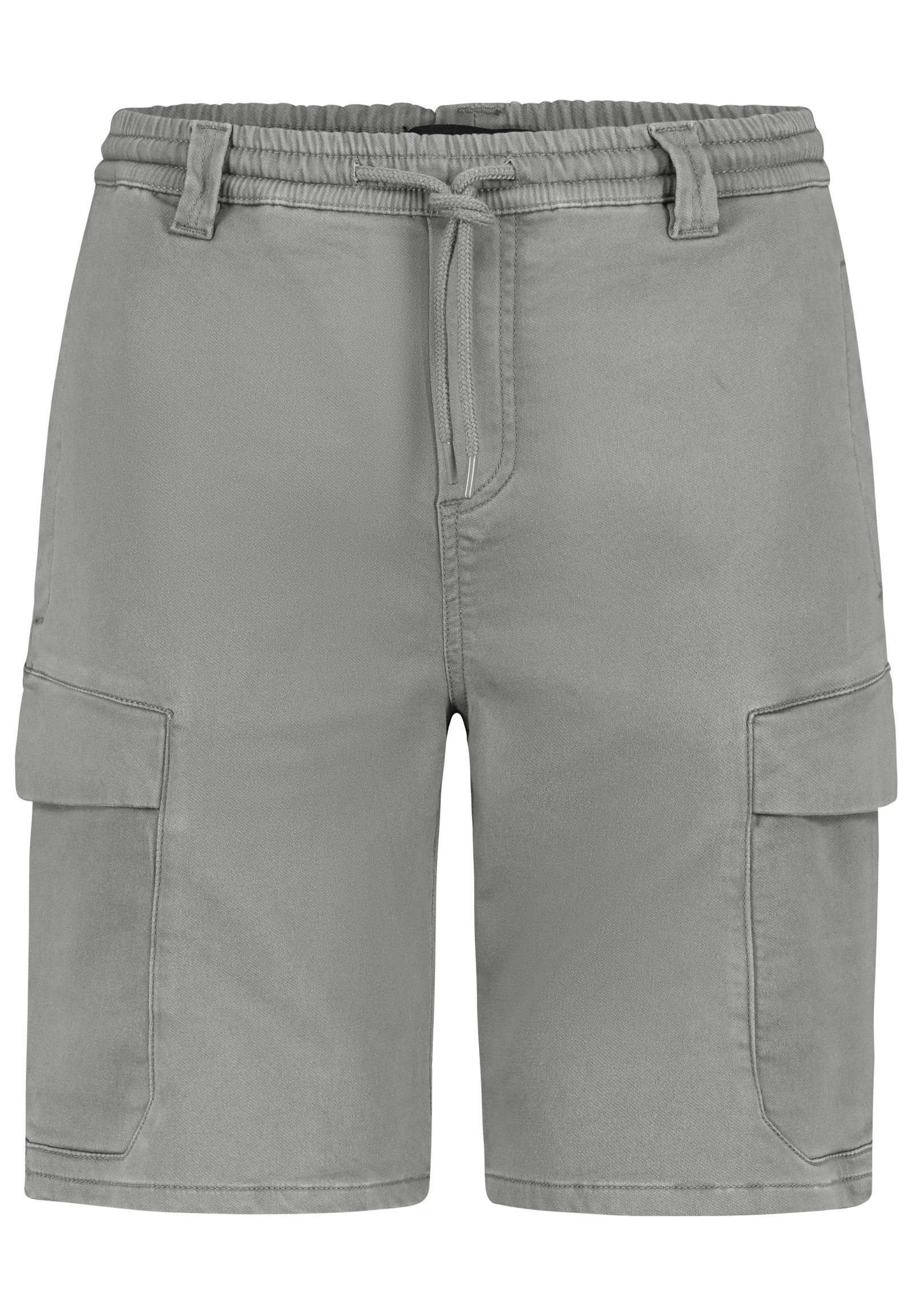 Urban Surface Cargoshorts Elastischer Bund mit Kordelzug für Herren Baumwolle Regular Fit unifarben atmungsaktiv Kordelzug