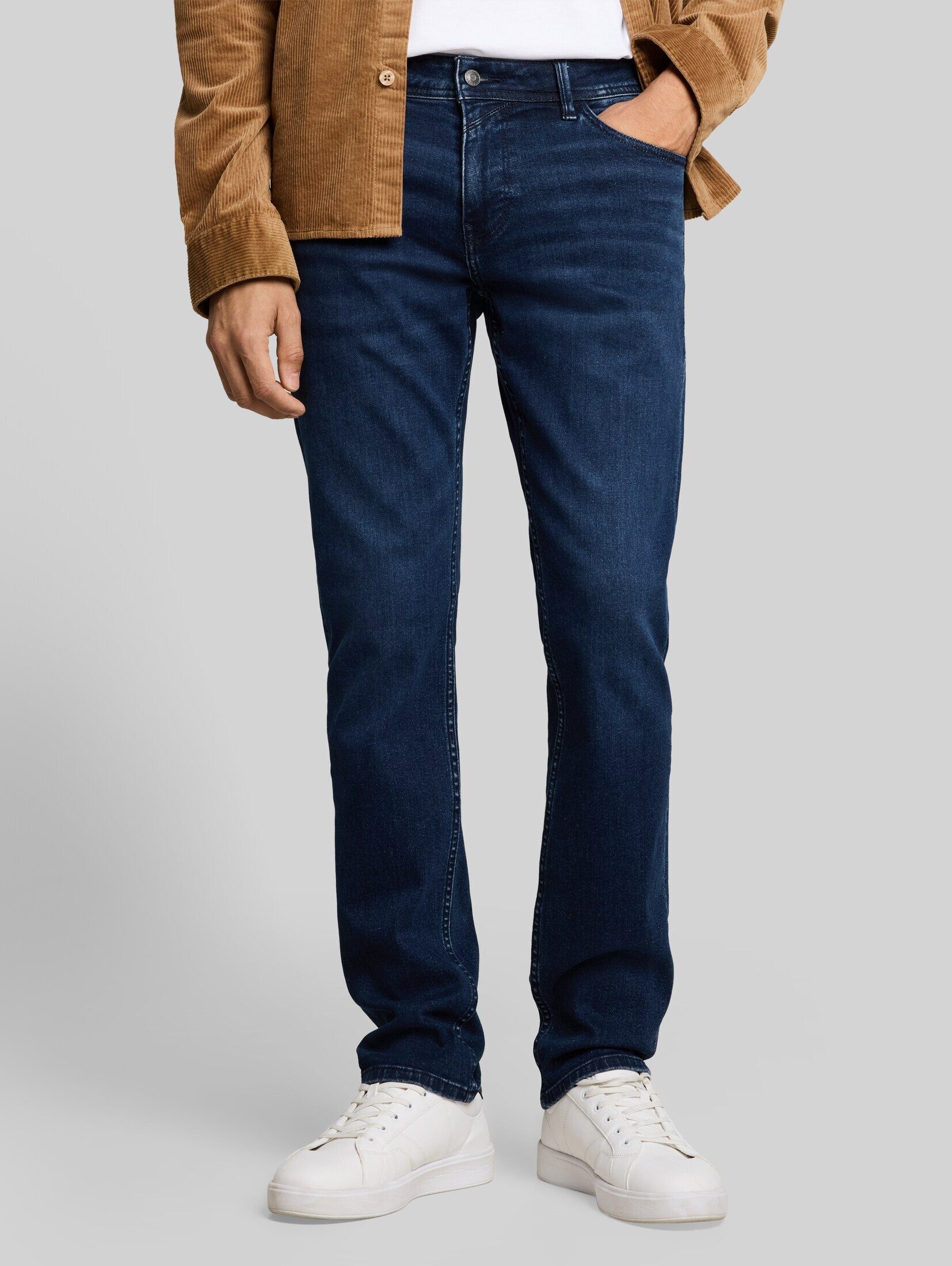 TOM TAILOR Denim Straight-Jeans Jeanshosen TTAEDAN STRAIGHT Jeans mit Stretch