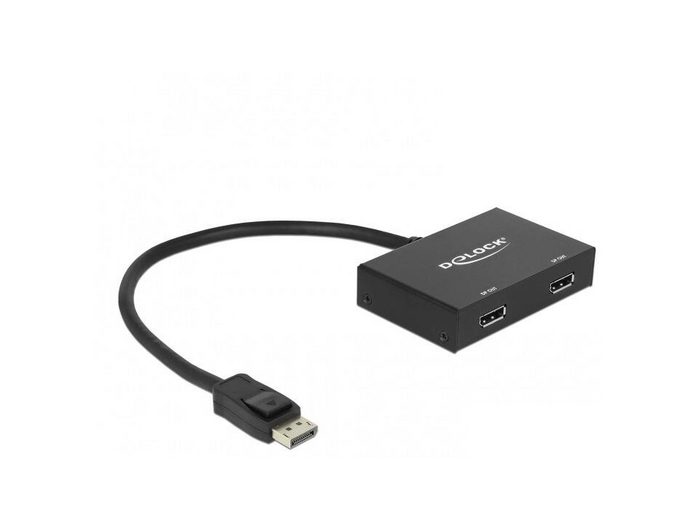 Delock DeLOCK DisplayPort 1.2 Splitter 1 x DisplayPort in Video-Kabel