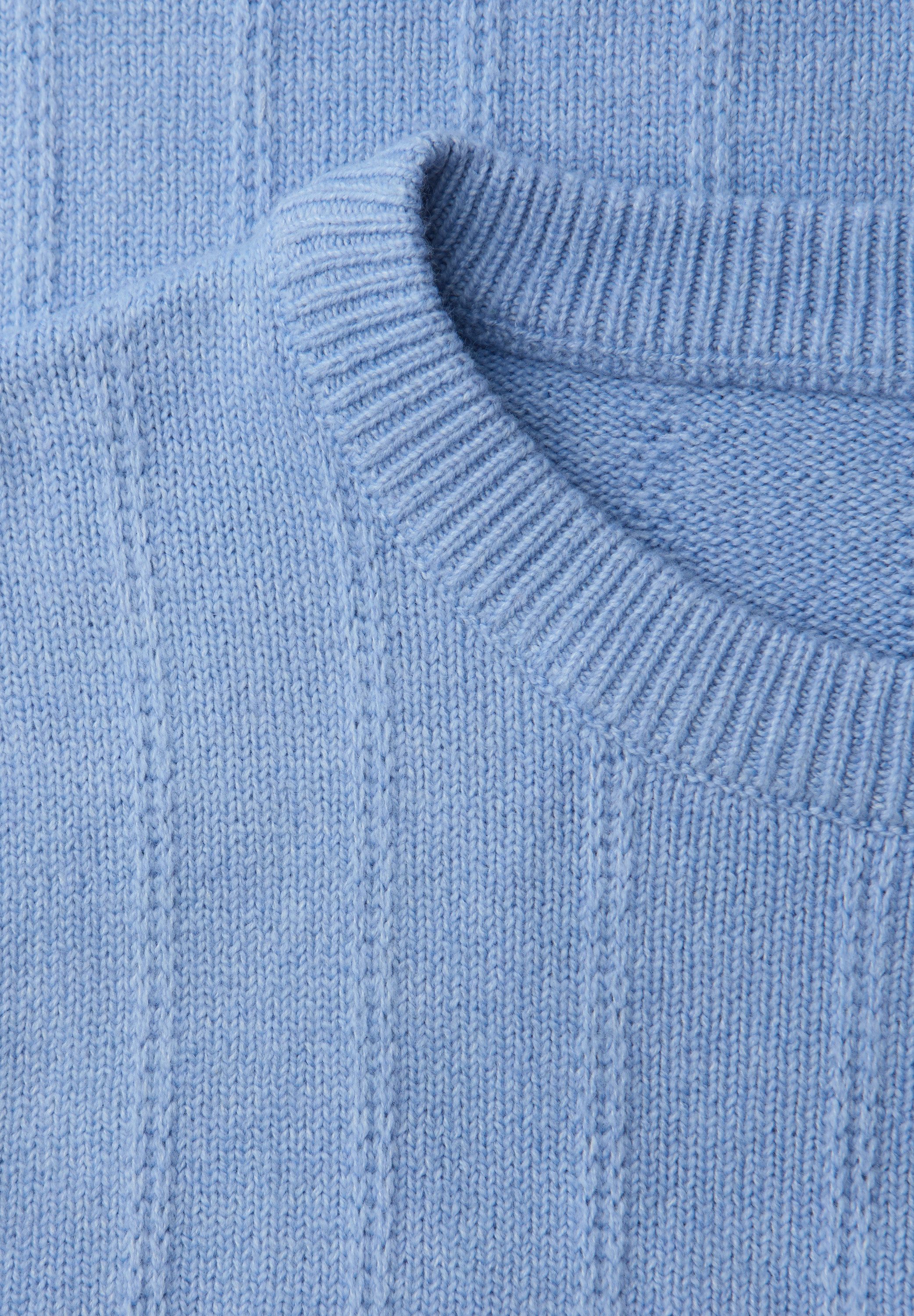 STREET ONE Strickpullover mit Rundhals, strukturiert