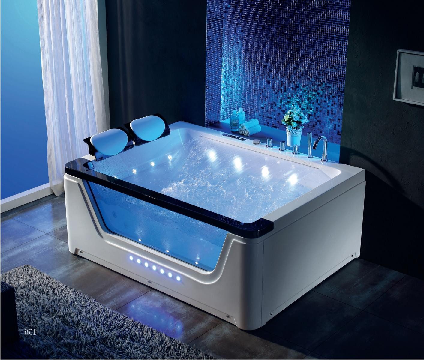 Duwilux Whirlpool-Badewanne SOFORT LIEFERBAR Whirlpool Oklahoma 170x120 Badewanne, Heizung