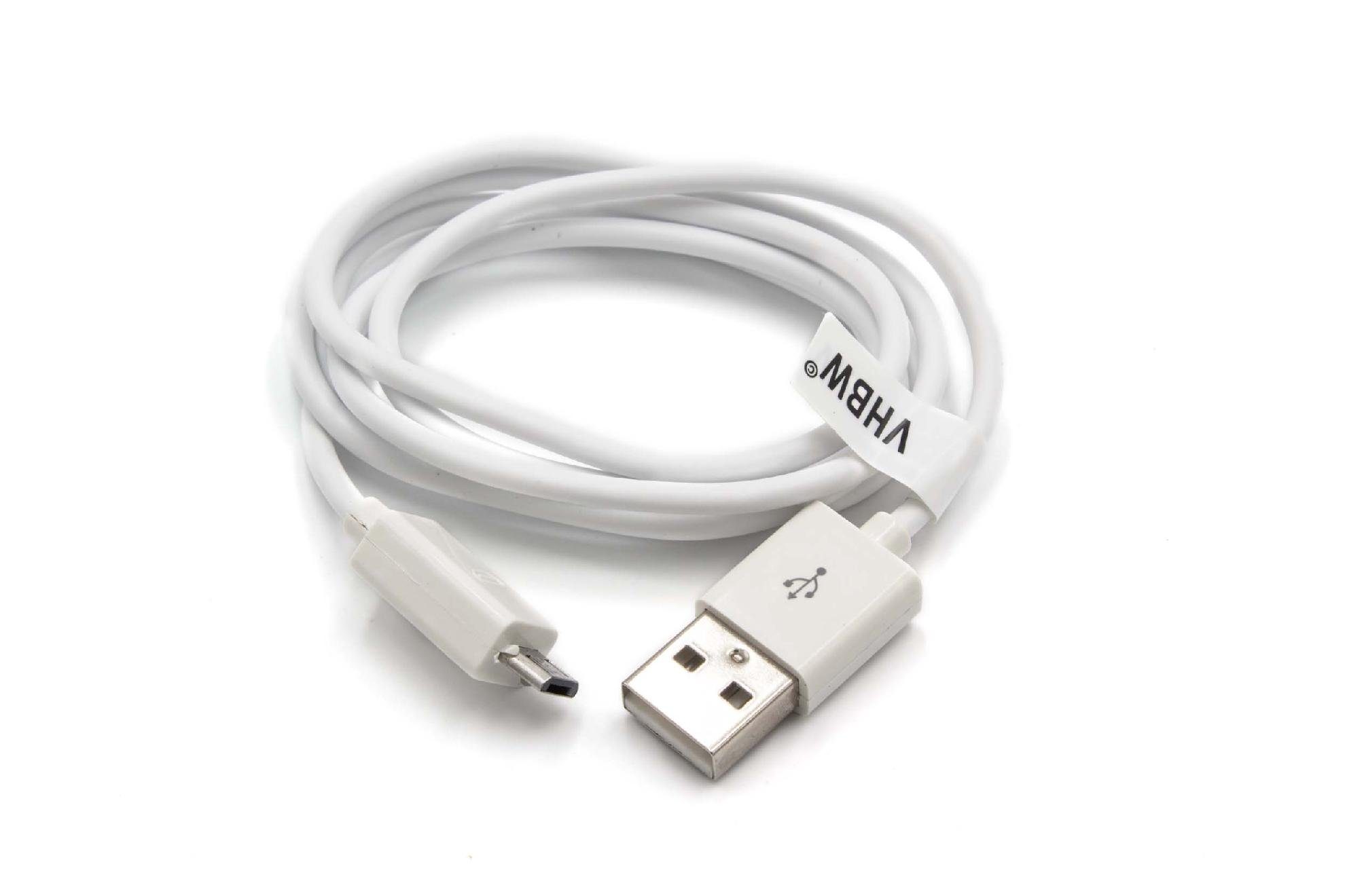 vhbw USB-Kabel, Micro-USB, passend für Alcatel One Touch OT-308, OT-317D,  OT-318D, OT-330, OT-358 Mobilfunk