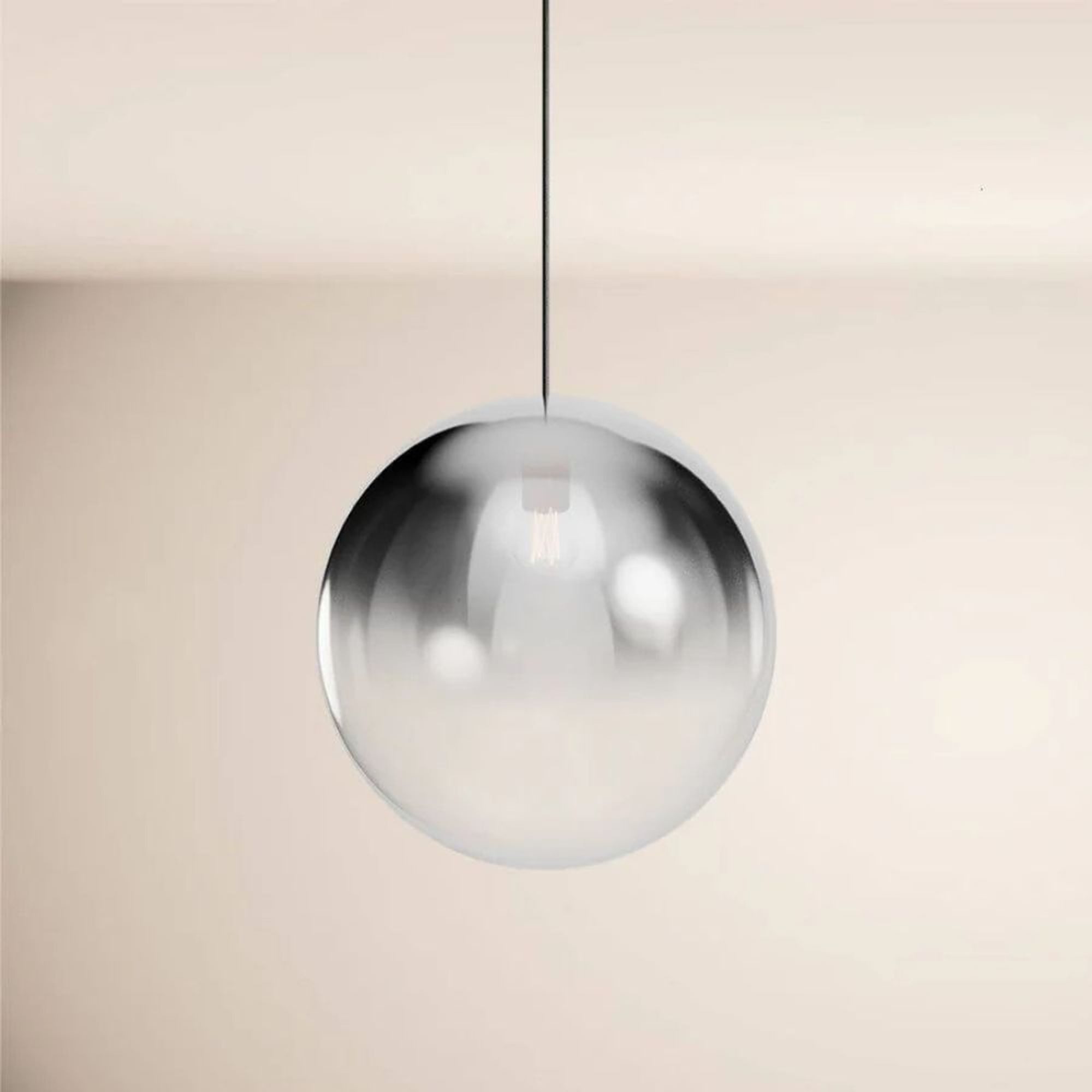 s.luce Pendelleuchte s.luce Orb Cluster Glas-Pendelleuchte 3-flammig 3x40cm Braun
