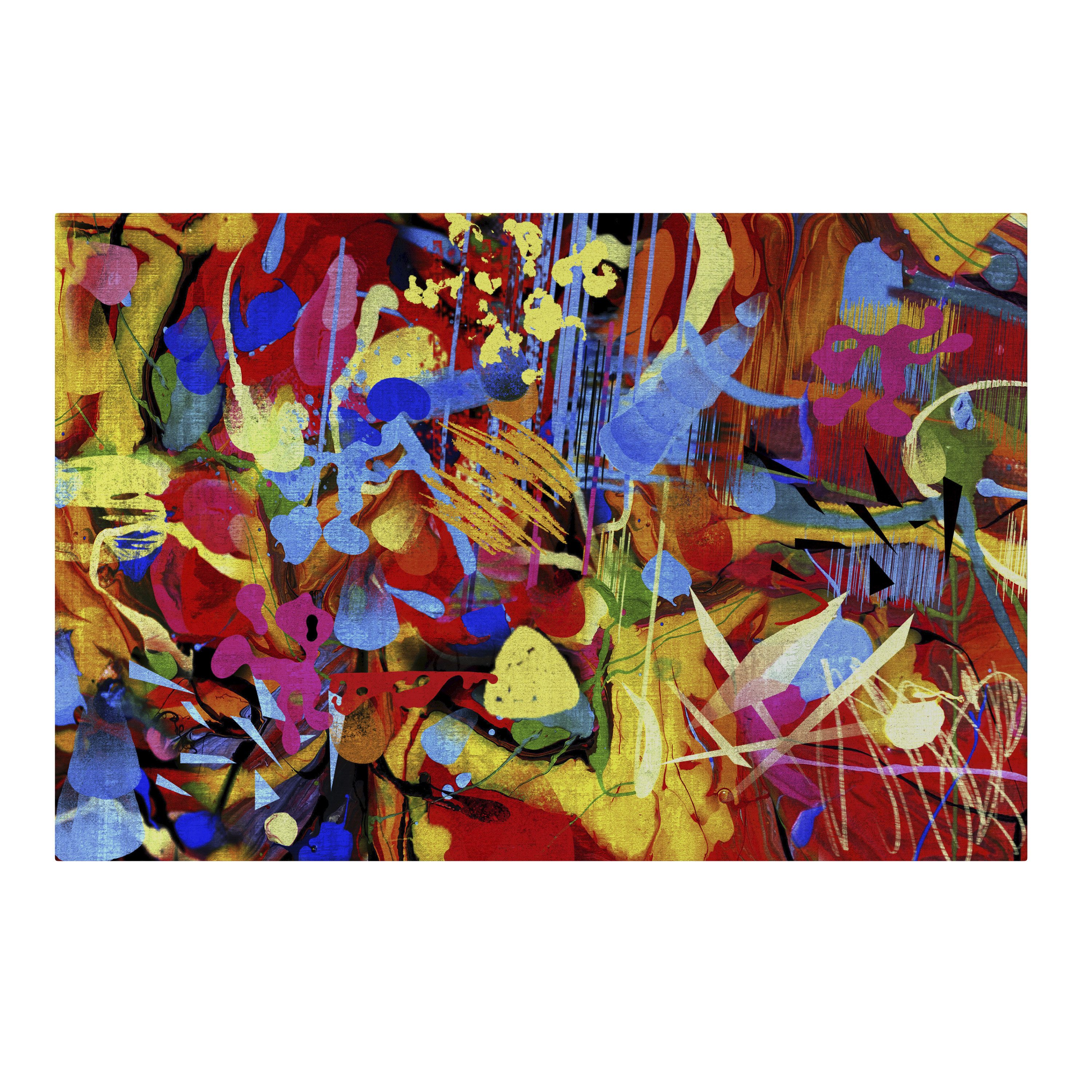 SPACEREBELS Leinwandbild ABSTRACT RHAPSODY, Abstrakt (1 St), 3 cm Keilrahmen, Baumwollleinwand