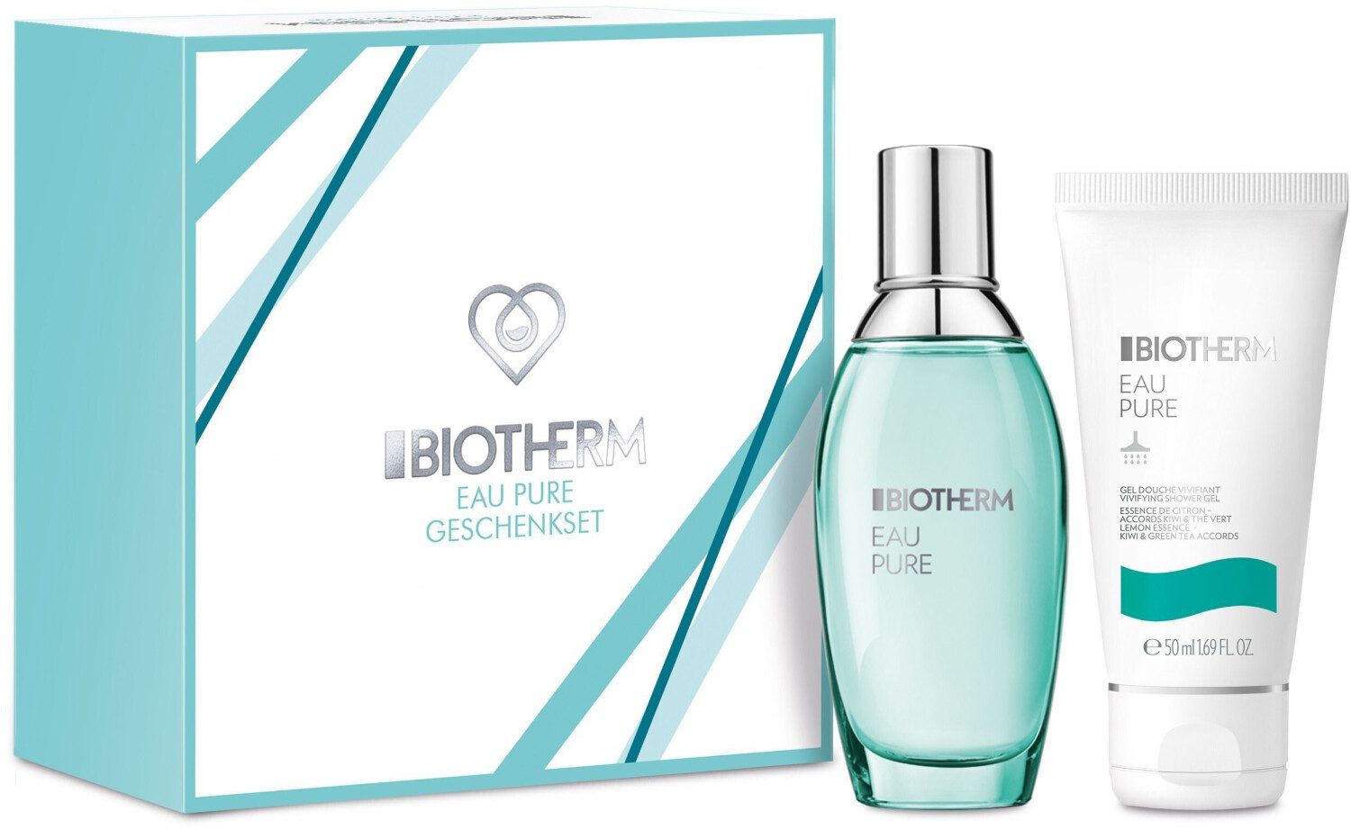 BIOTHERM Duft-Set Biotherm Eau Pure Geschenkset (EdT 50ml + DG 50ml), 2-tlg.