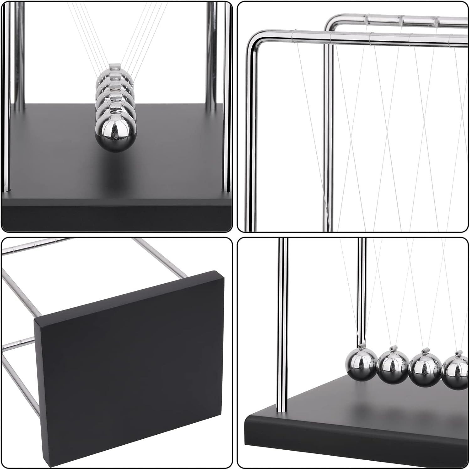 FELIXLEO Ballschleuder Newton's Cradle Balance Ball Wissenschaftliches Physik-Gadget, 1 tlg.