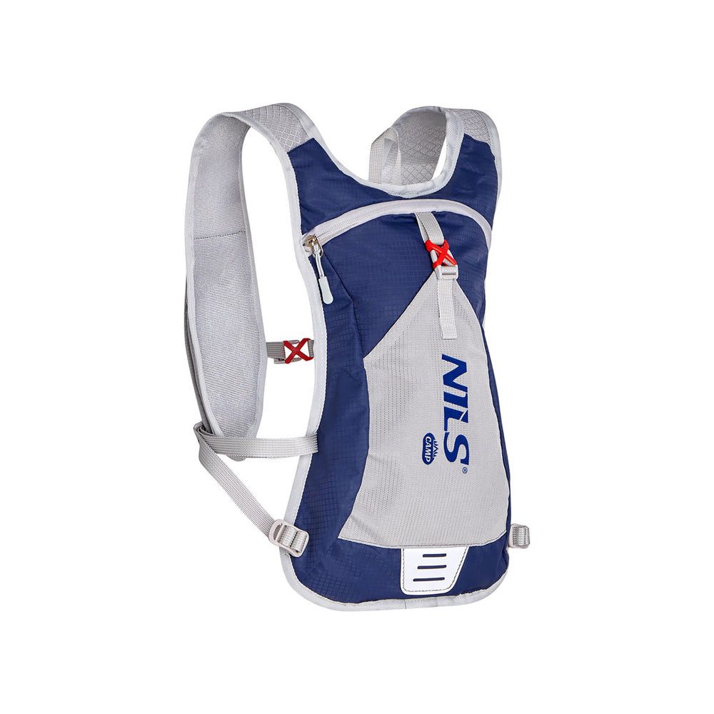 NILS CAMP Rucksack Trinkrucksack Trailrunning (Spar-Set, 1-tlg., 43 x 22 x 8 cm leicht), faltbar, Trinkblasenfach, belüftet, spritzwasserfest