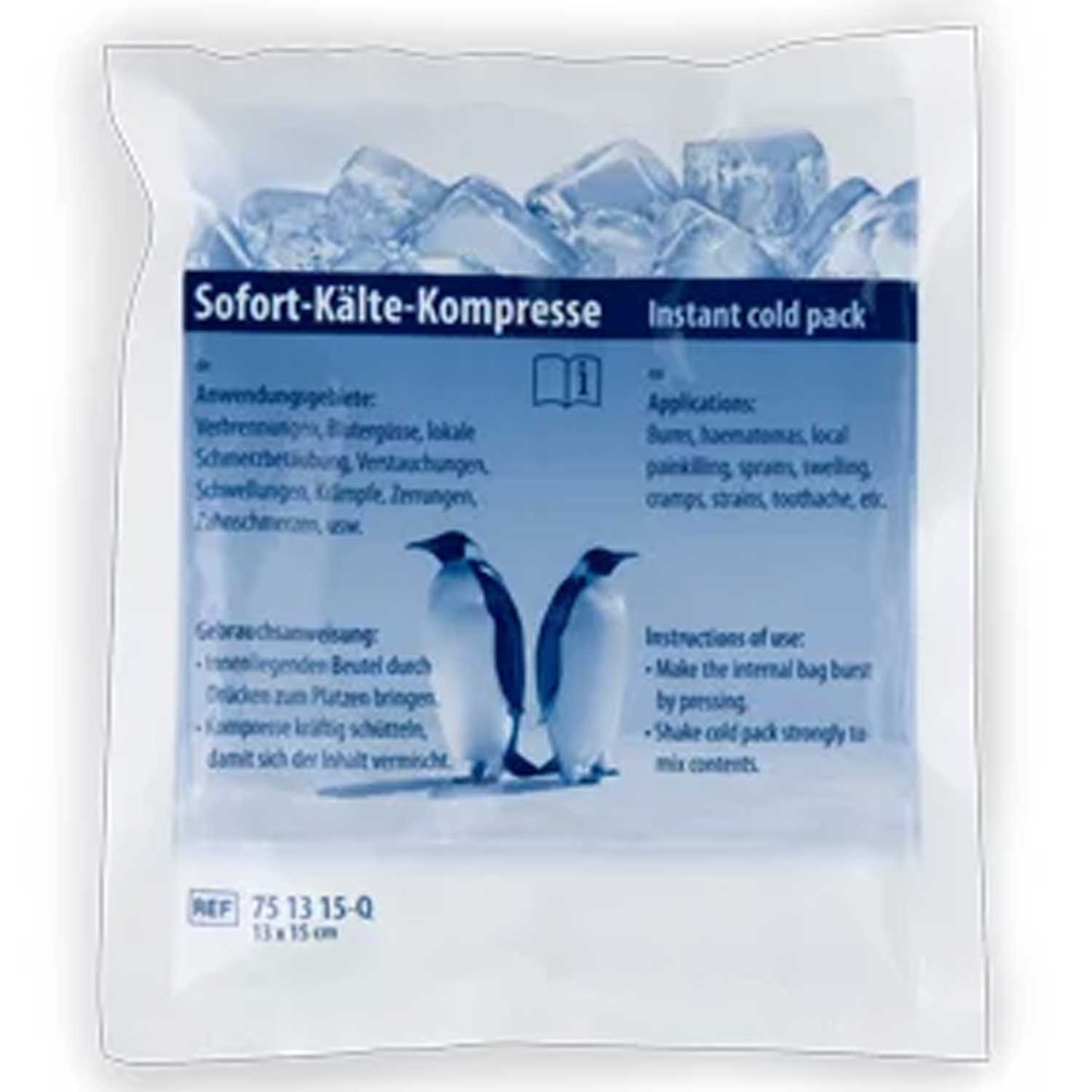Söhngen Kalt-Warm-Kompresse Sofort-Kälte-Kompresse 15x20 cm – Kühlpack für Erste Hilfe & Sport