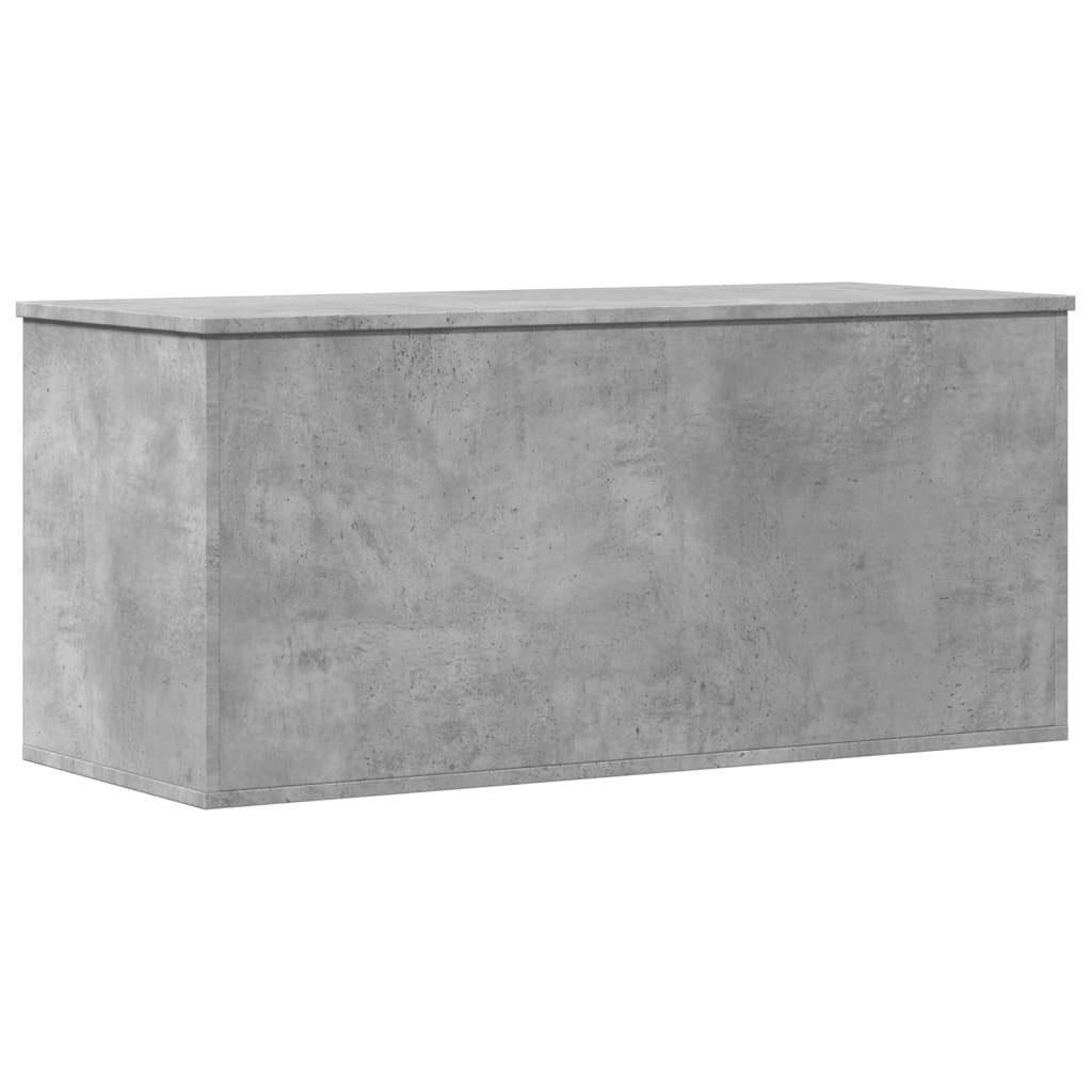 vidaXL Truhe Kissentruhe Aufbewahrungstruhe Truhe Betongrau 100x42x46 cm Spanplatte