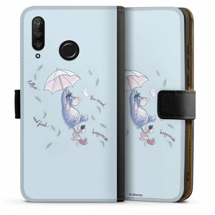 DeinDesign Handyhülle Disney Winnie Puuh I-Aah Offizielles Lizenzprodukt Huawei P30 Lite Premium Hülle Handy Flip Case Wallet Cover