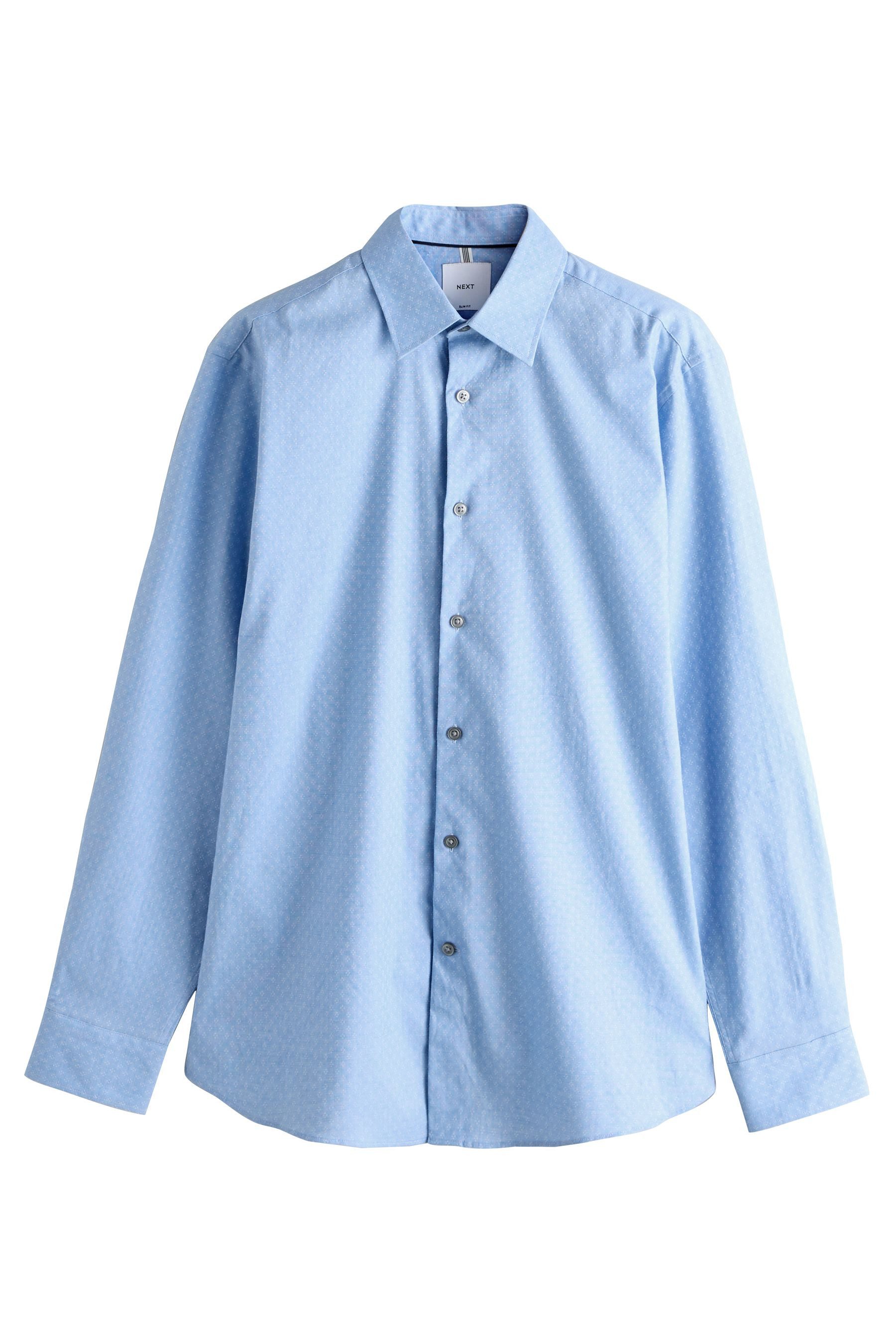 Light Blue Dobby Print
