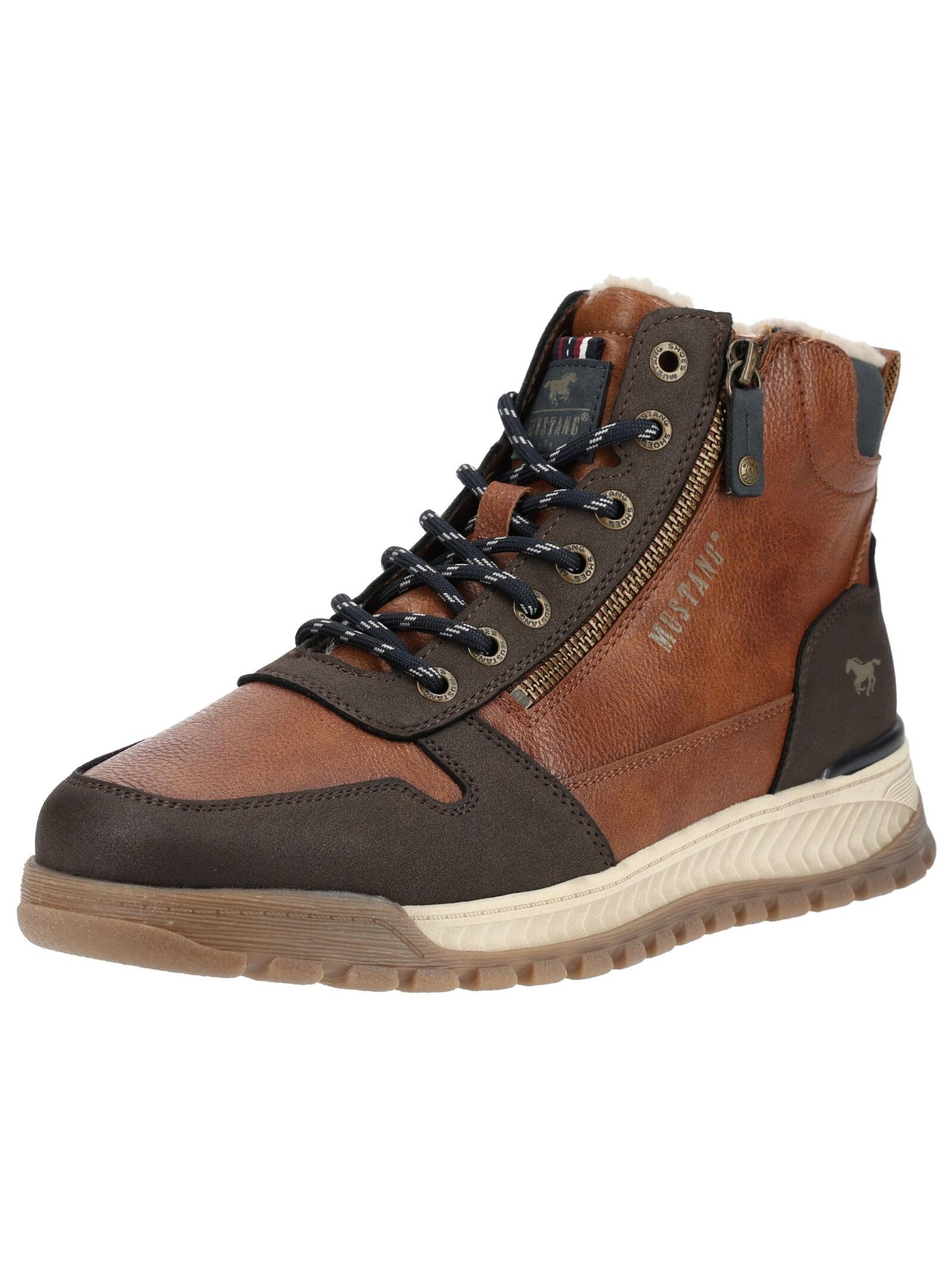 Mustang Shoes Mustang Shoes Stiefelette Lederimitat Schnürstiefelette